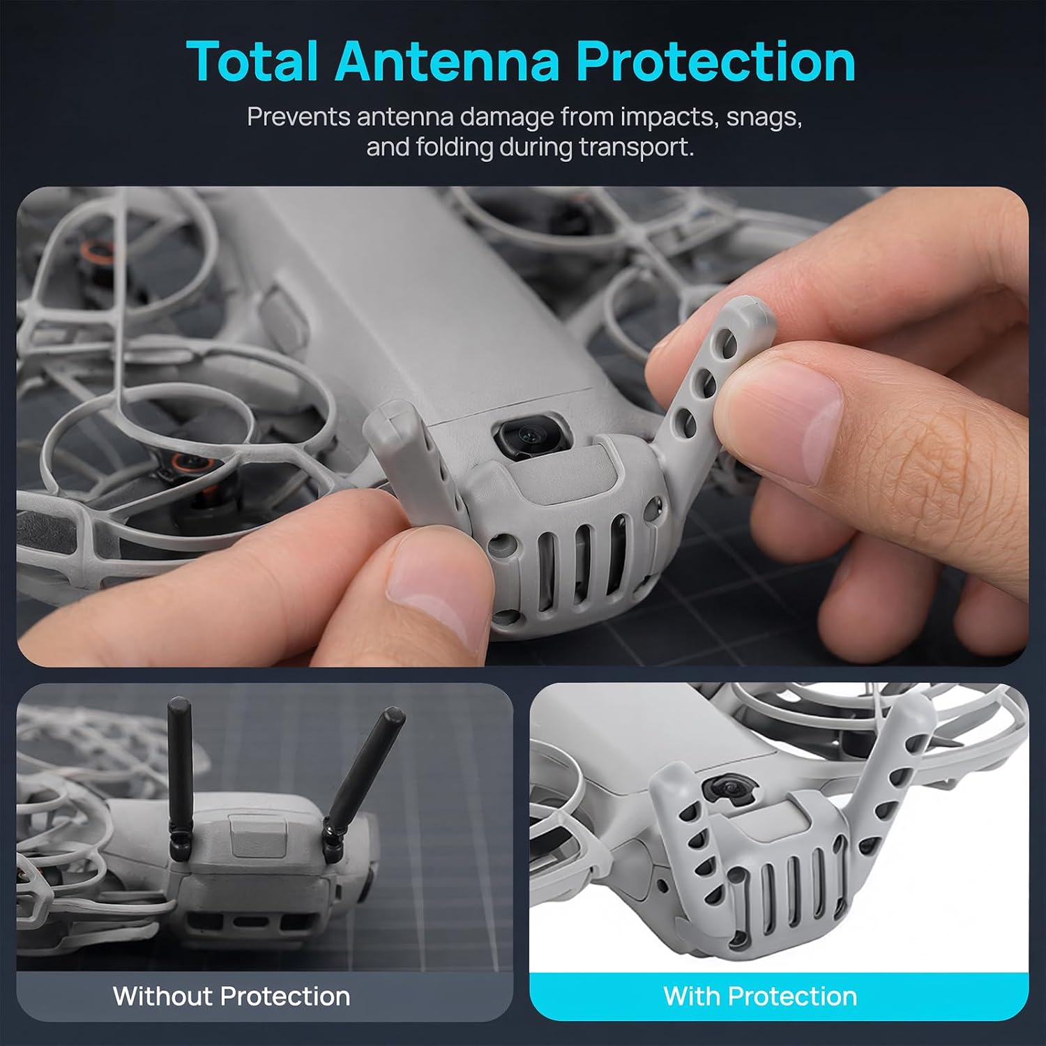 Digital Transceiver Protector Cover for DJI Neo 2 Drone, Sho... - Image 3