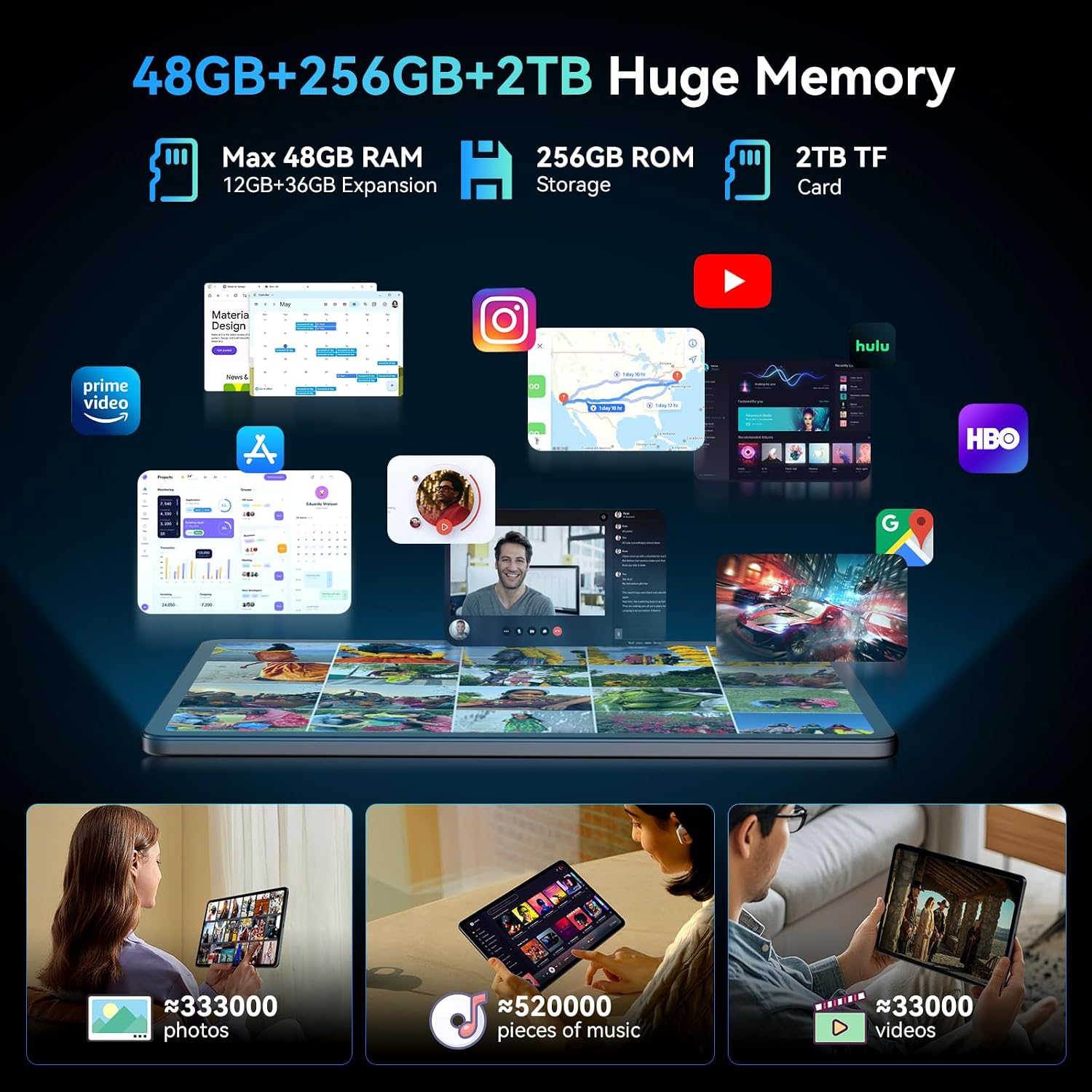 2026 upgrated tablets 12 Inch Android 16 Tablets with Keyboa... - Image 4