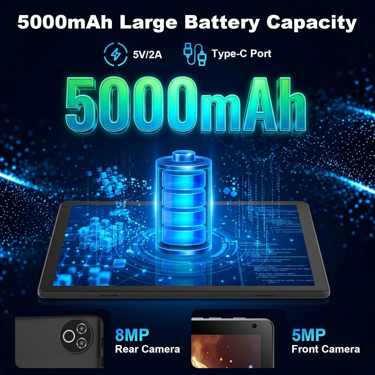 Android 15 Tablet, 10.4 inch Tablet, Android Tablets with Ke... - Image 7