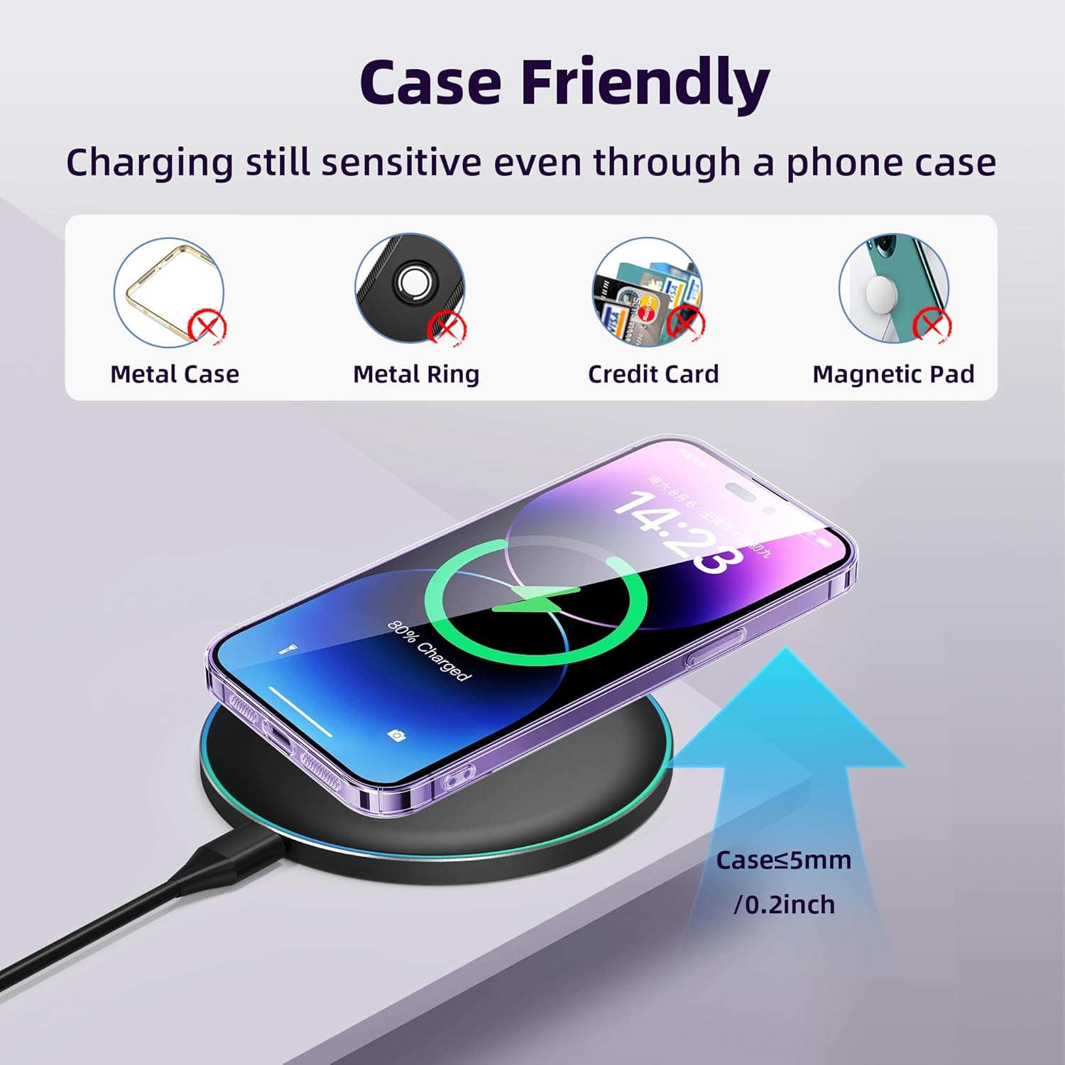 Wireless Charger, Wireless Charging Pad for iPhone 17/16/15/... - Image 5