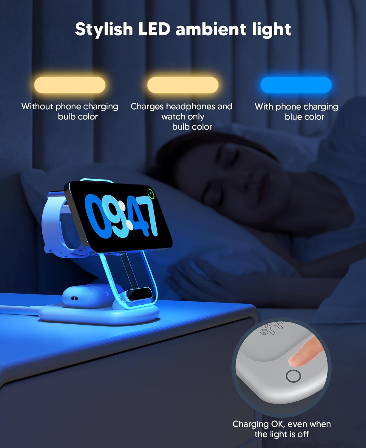 3 in 1 Wireless Charging Station for Apple Devices - Image 4