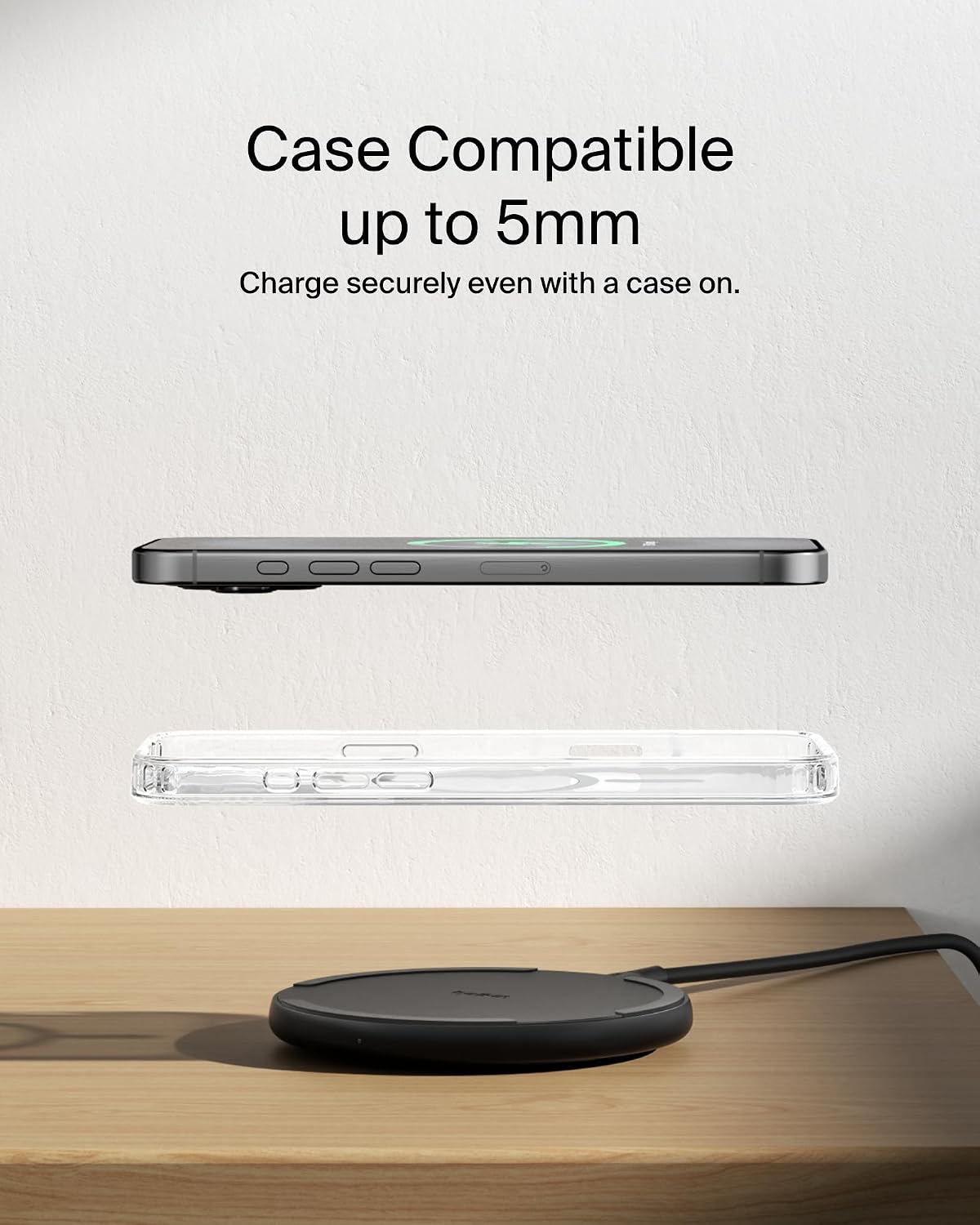 Belkin BoostCharge Wireless Charging Pad with Qi, 15W Fast C... - Image 6