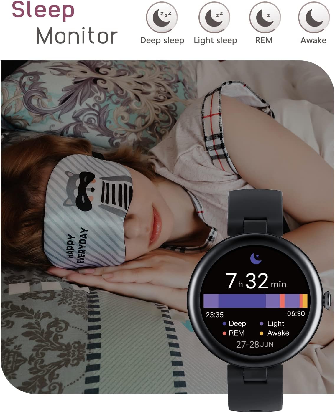Lynn Smartwatches for Women,1.1inch Display Screen Fitness W... - Image 6