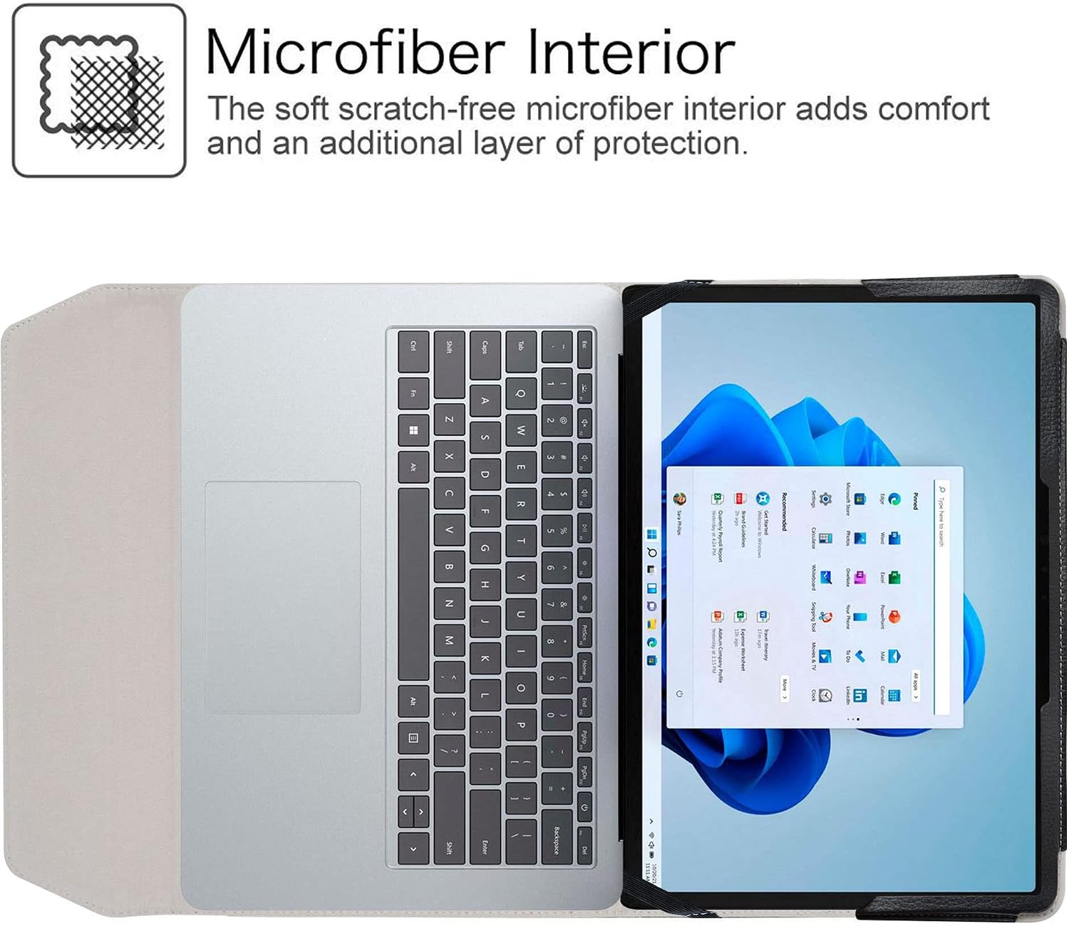 LiuShan Compatible with Surface Laptop Studio Case,PU Leathe... - Image 4