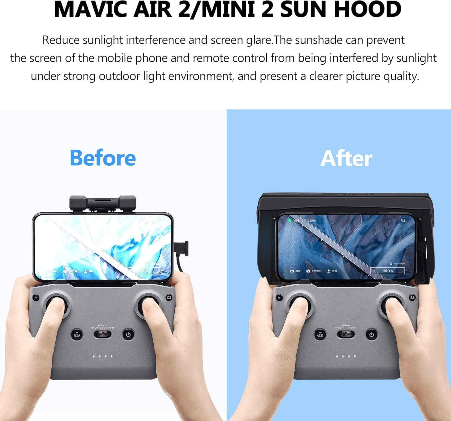 STARTRC Mini 4k Neo 2 Sun Hood Sunshade for DJI Mini 4k/RC-N... - Image 5