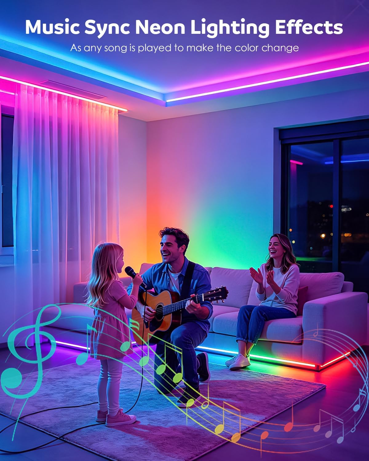 Aclorol RGB CCT Neon LED Strip 3M 108D/M IP65 Waterproof Add... - Image 6