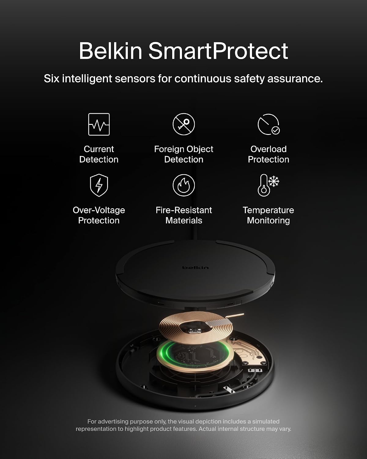 Belkin BoostCharge Wireless Charging Pad with Qi, 15W Fast C... - Image 7