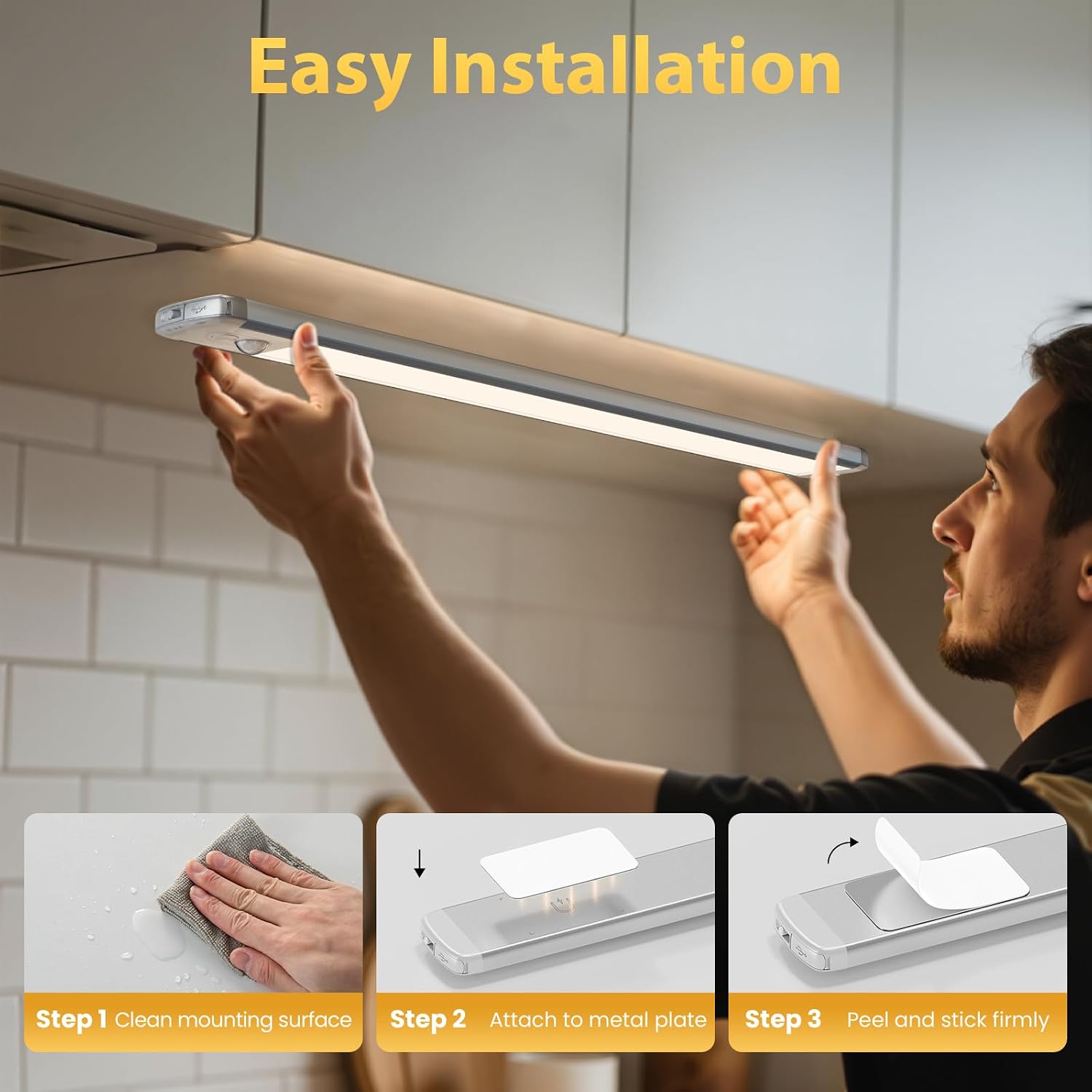 Under Cabinet Kitchen Lights, Motion Sensor Lights Indoor - Image 9