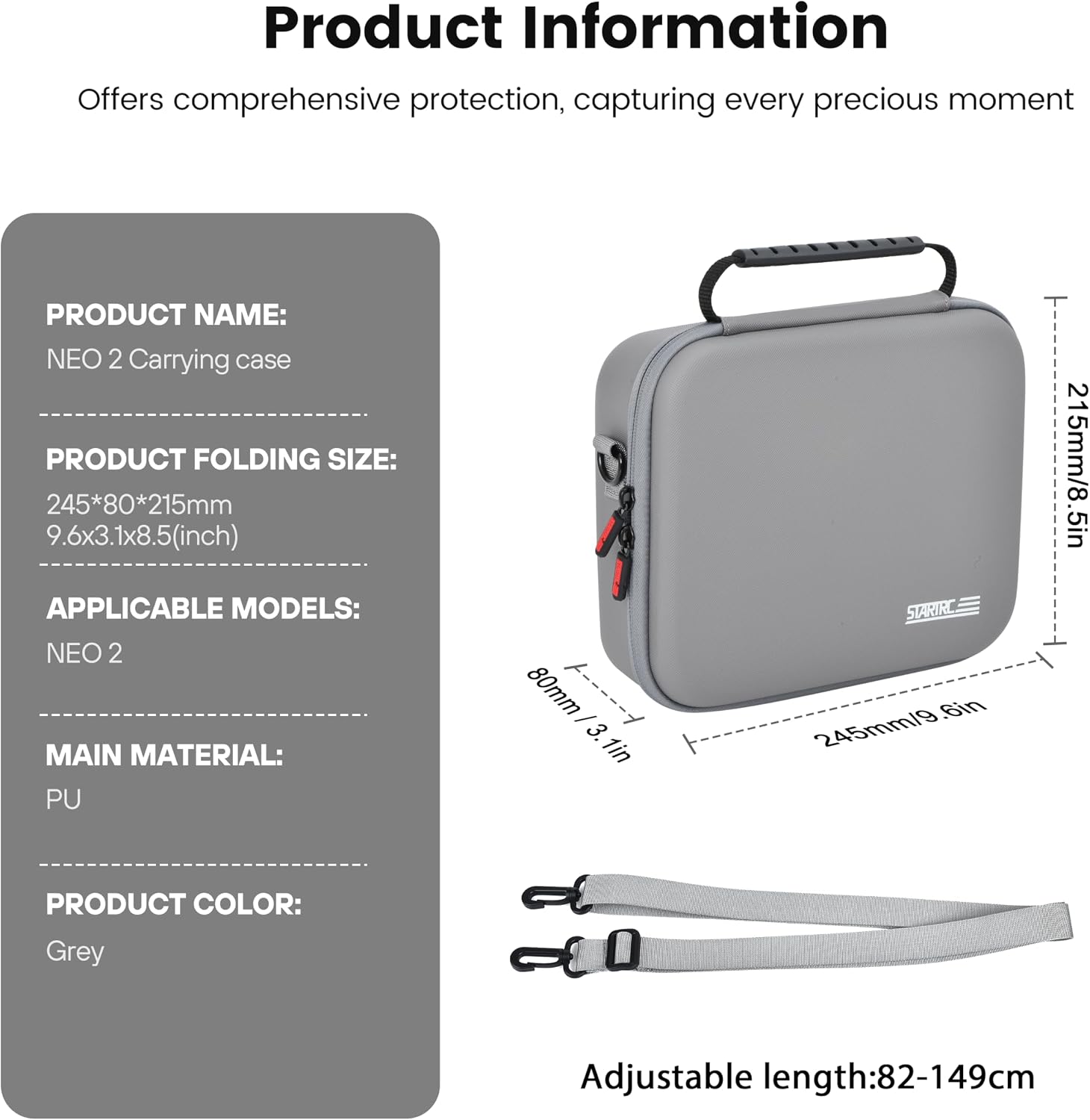 STARTRC Neo 2 Case, Carrying Bag for DJI Neo 2 Drone & Batte... - Image 8