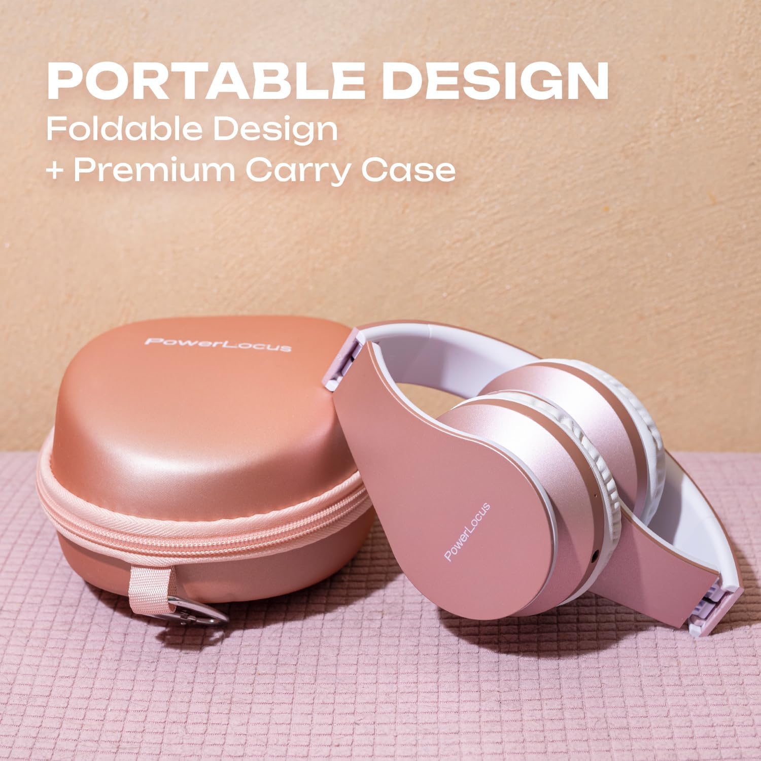 PowerLocus Wireless Bluetooth Over-Ear Stereo Foldable Headp... - Image 9
