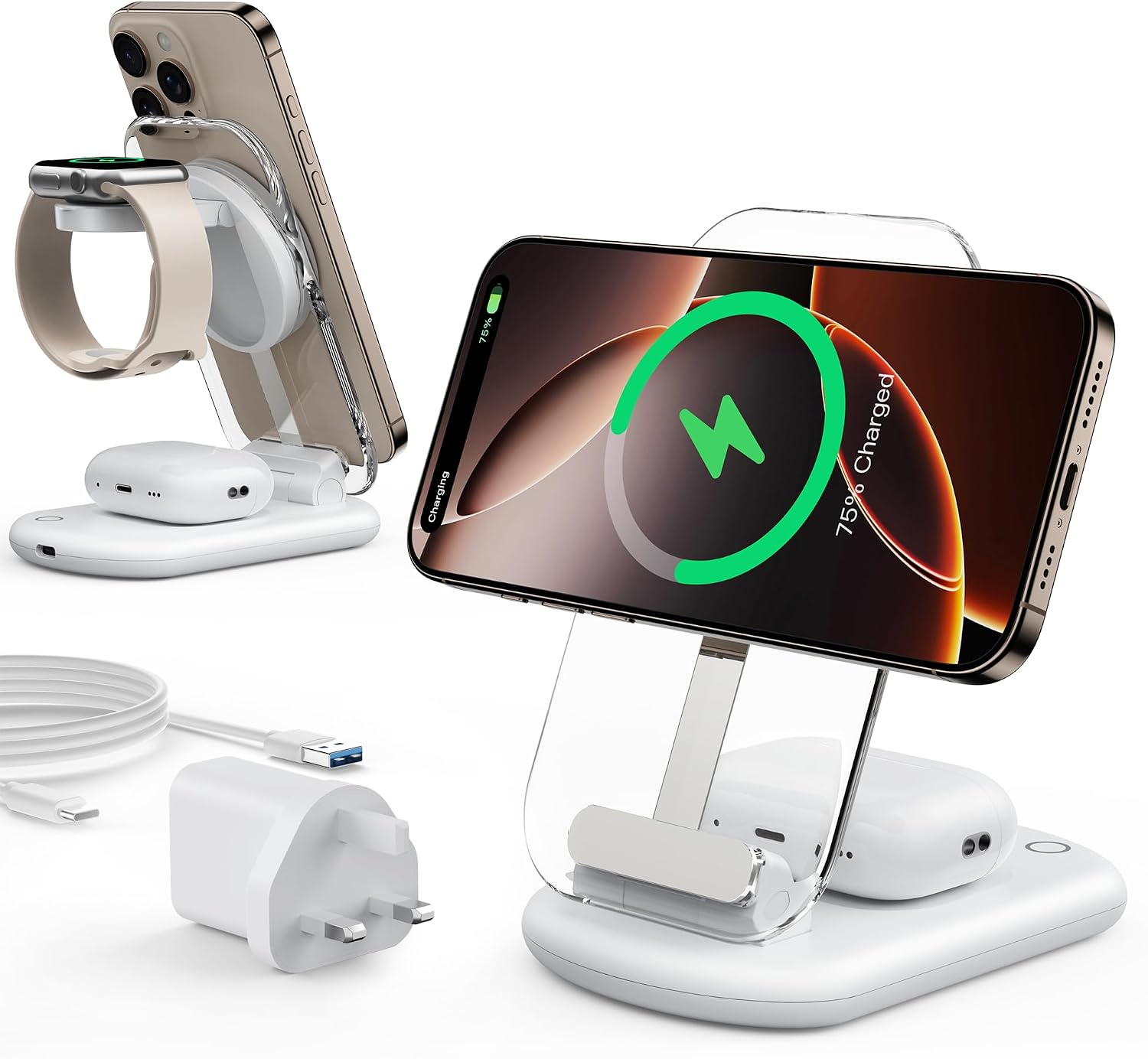 3 in 1 Wireless Charging Station for Apple Devices - Image 2
