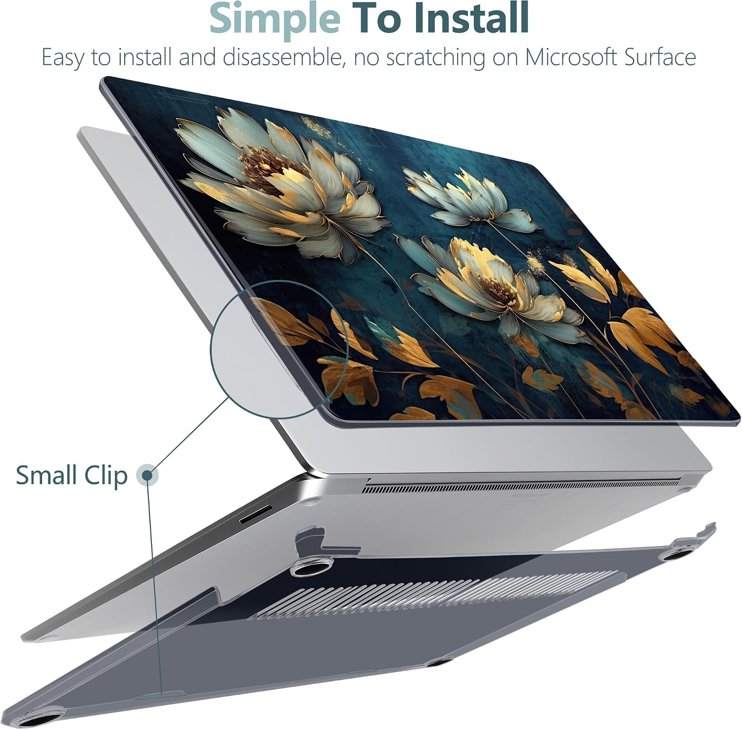 Batianda Artistic Case for Microsoft Surface Laptop 13.8", B... - Image 5