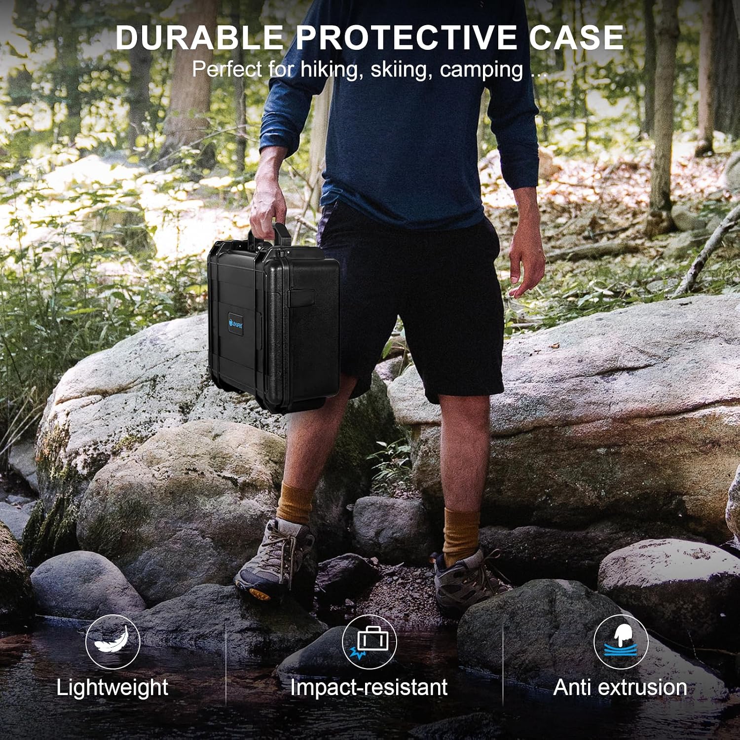 LEKUFEE Waterproof Hard Carrying Case for DJI Mini 5 pro/Min... - Image 7