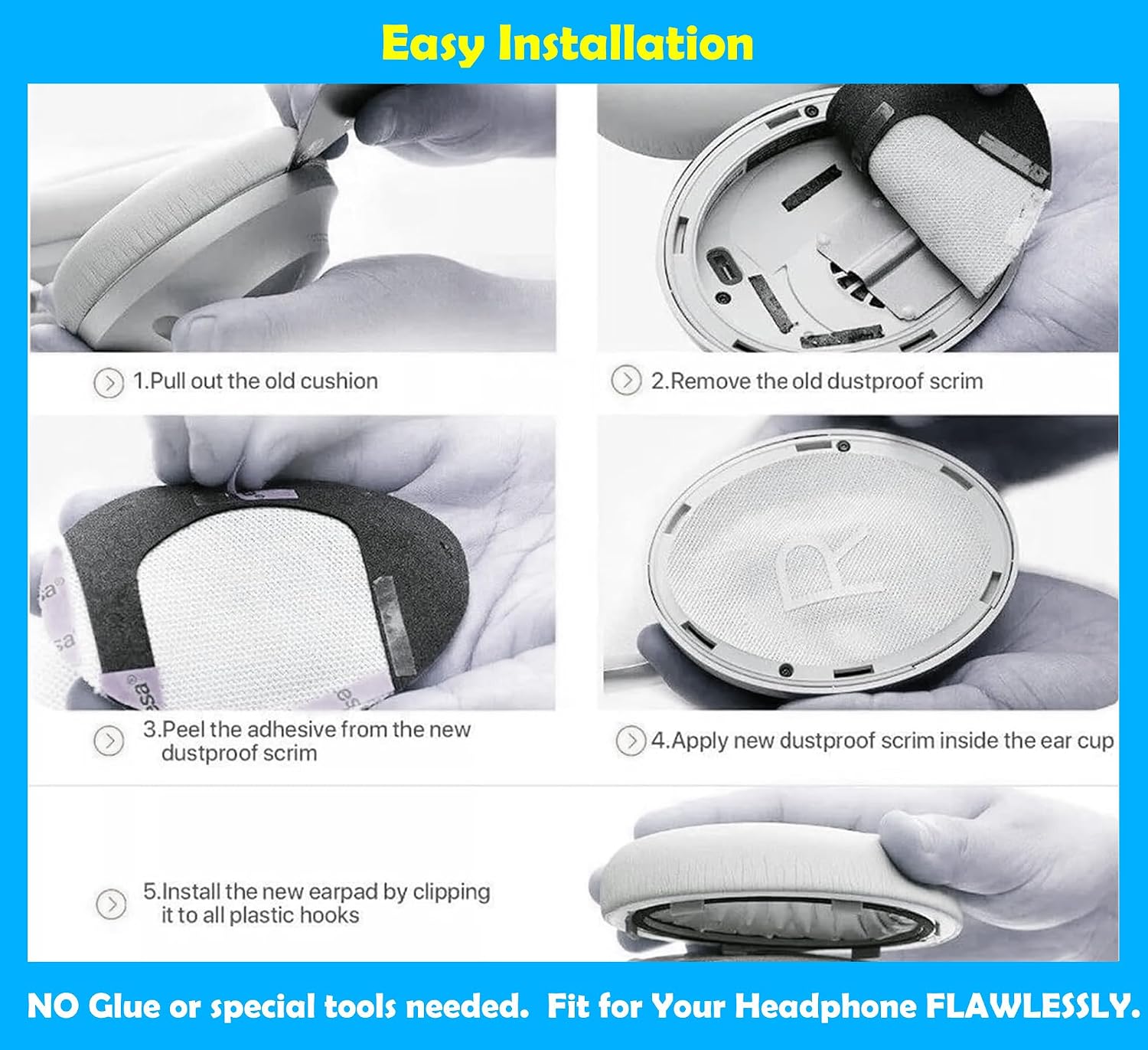 Bose 700 NC700 earpads Replacement for Bose Headphones 700, ... - Image 6