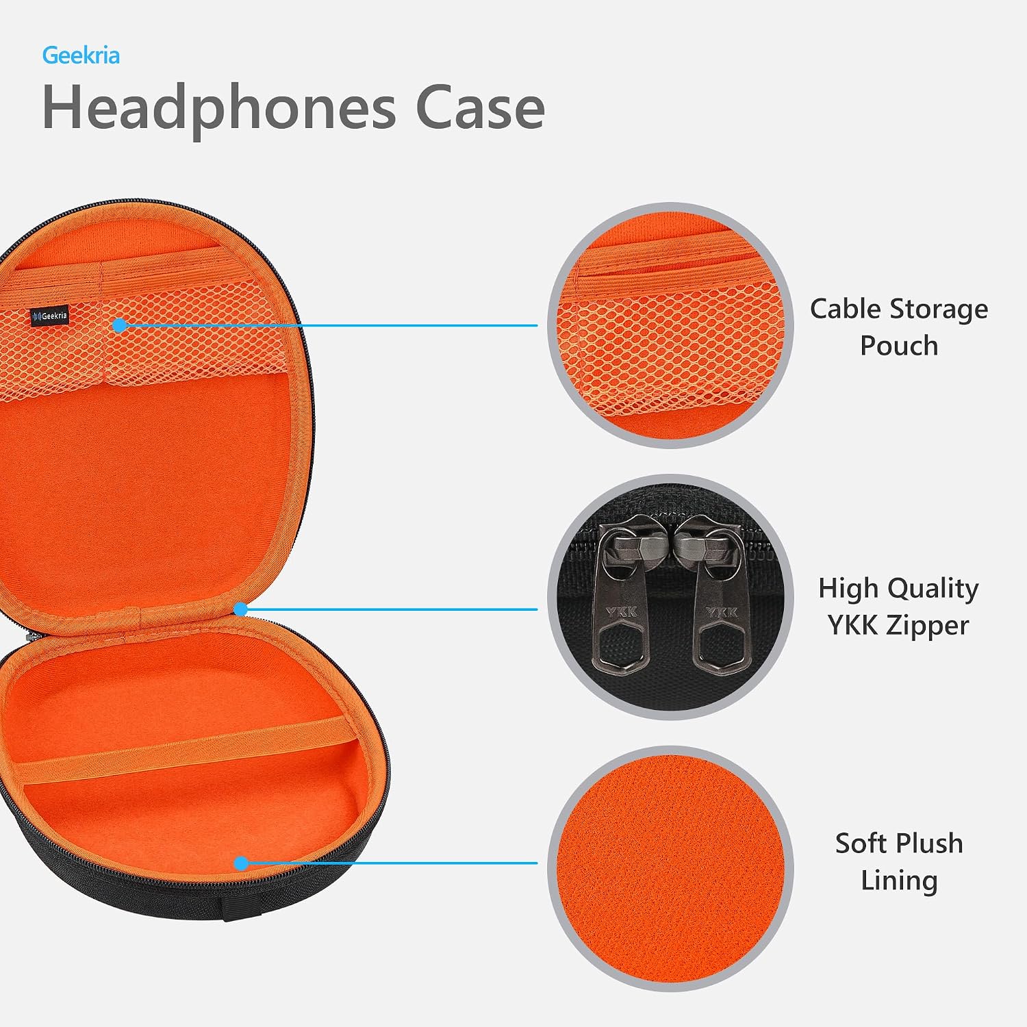 Geekria Shield Headphones Case Compatible with Bose QC Ultra... - Image 3
