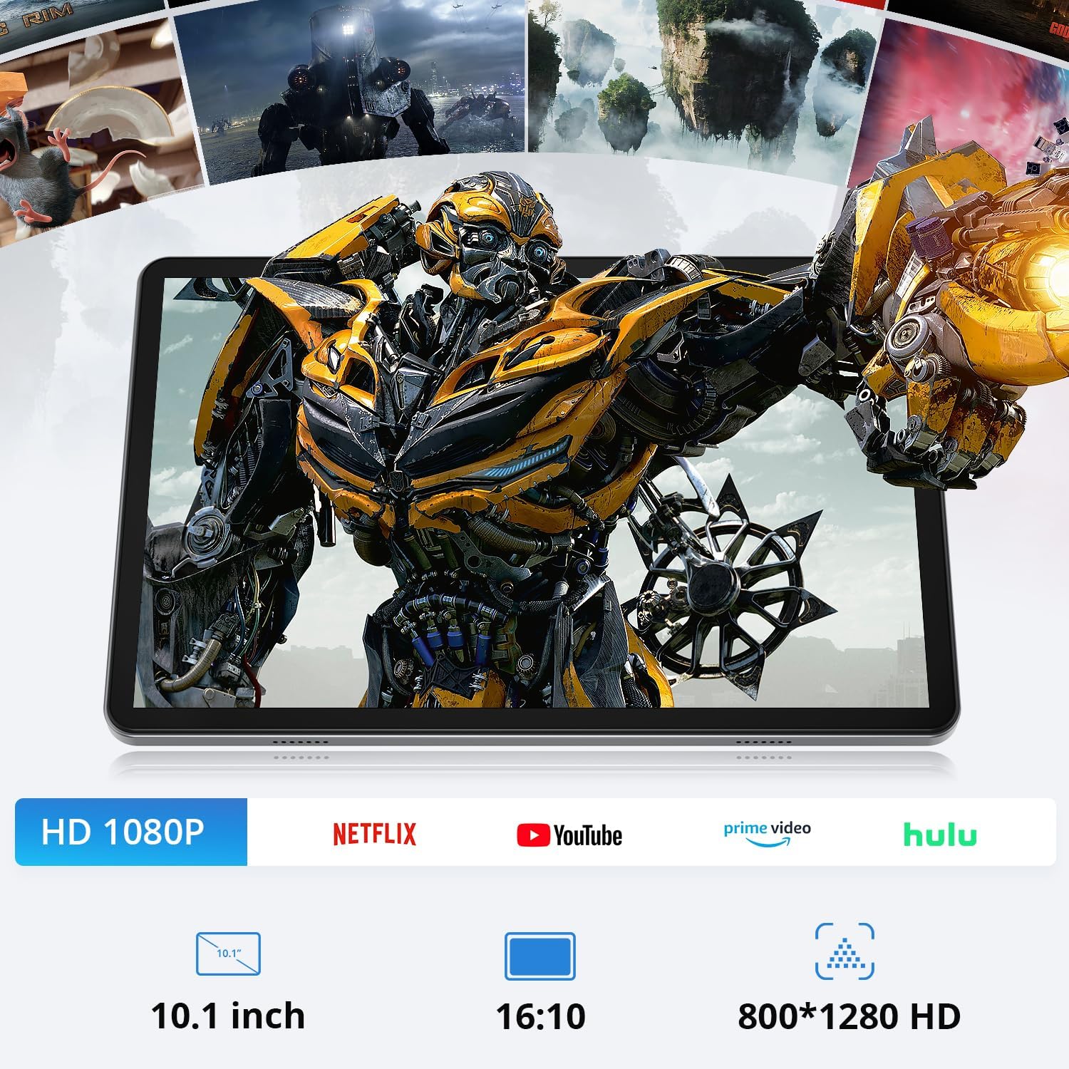 Android Tablet, 10 inch Tablet with Keyboard, Stylus Pen, Mo... - Image 6