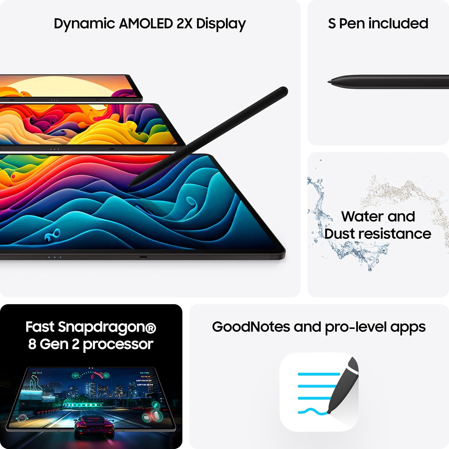 Samsung Galaxy Tab S9 WiFi Android Tablet, 128GB Storage, S ... - Image 10