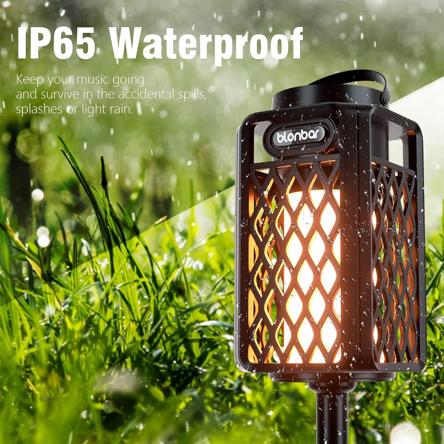 blonbar Led Flame Speaker,Outdoor Bluetooth Speaker with Tor... - Image 3