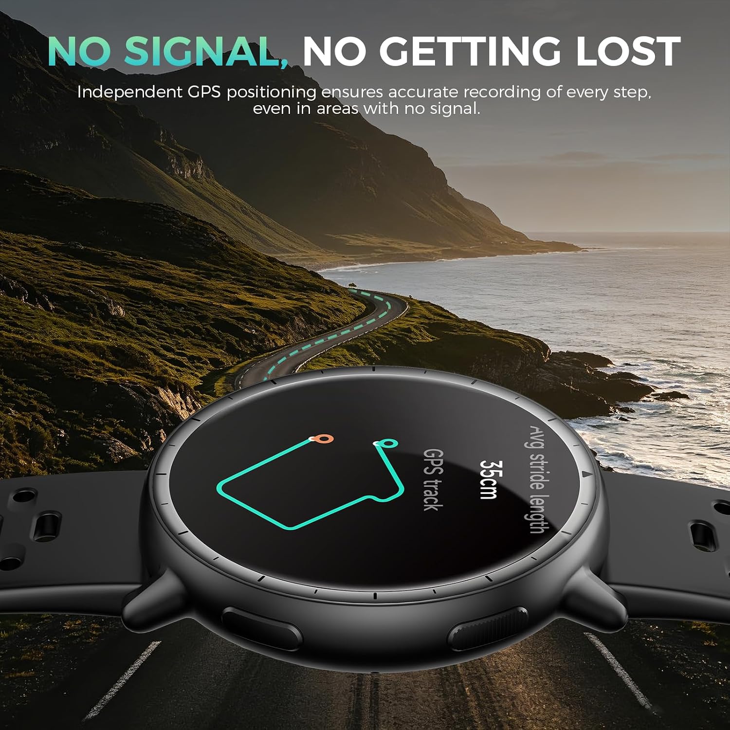 GPS Smart Watch for Men, Answer/Make Call, 5ATM Waterproof, ... - Image 3
