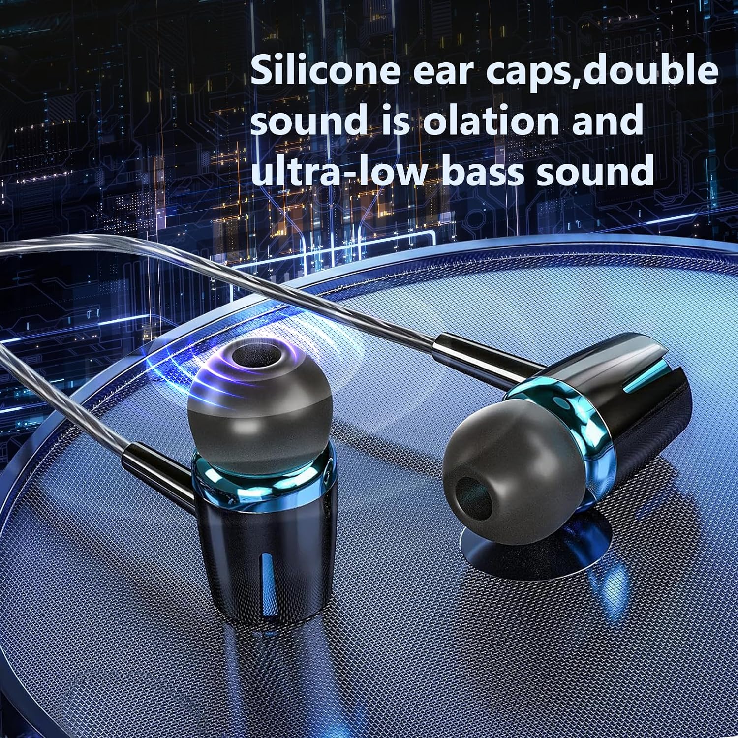 In Ear Wired Headphones,4 Packs Wired Earphones with Microph... - Image 3
