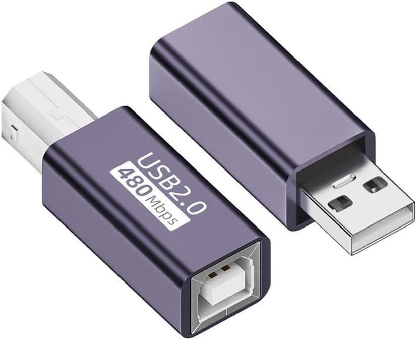 2pcs/lot USB 2.0 B Type Female to Type-A & Type-B Male Exten... - Image 2