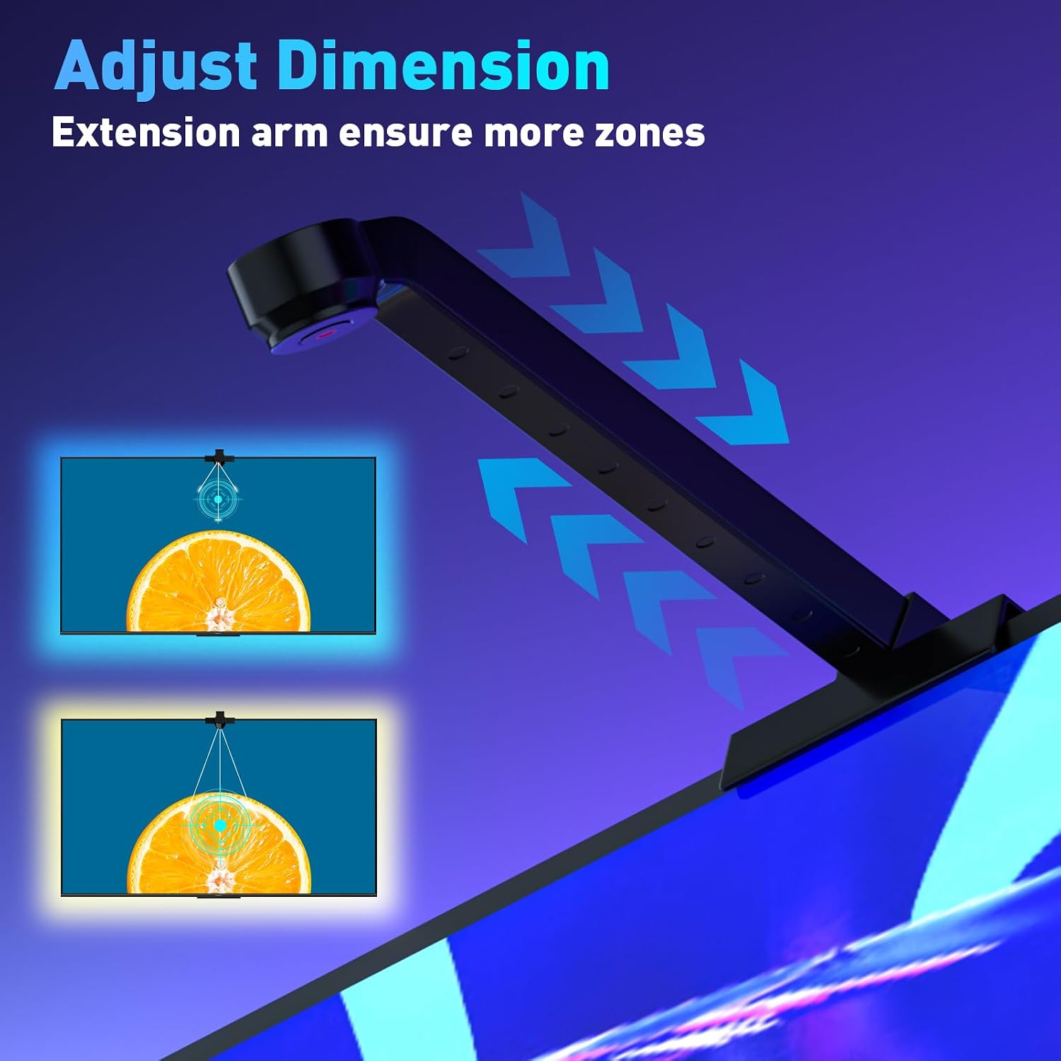 TV LED Backlight with AR Sensor,3.8M RGB Strip Lights for 32... - Image 3