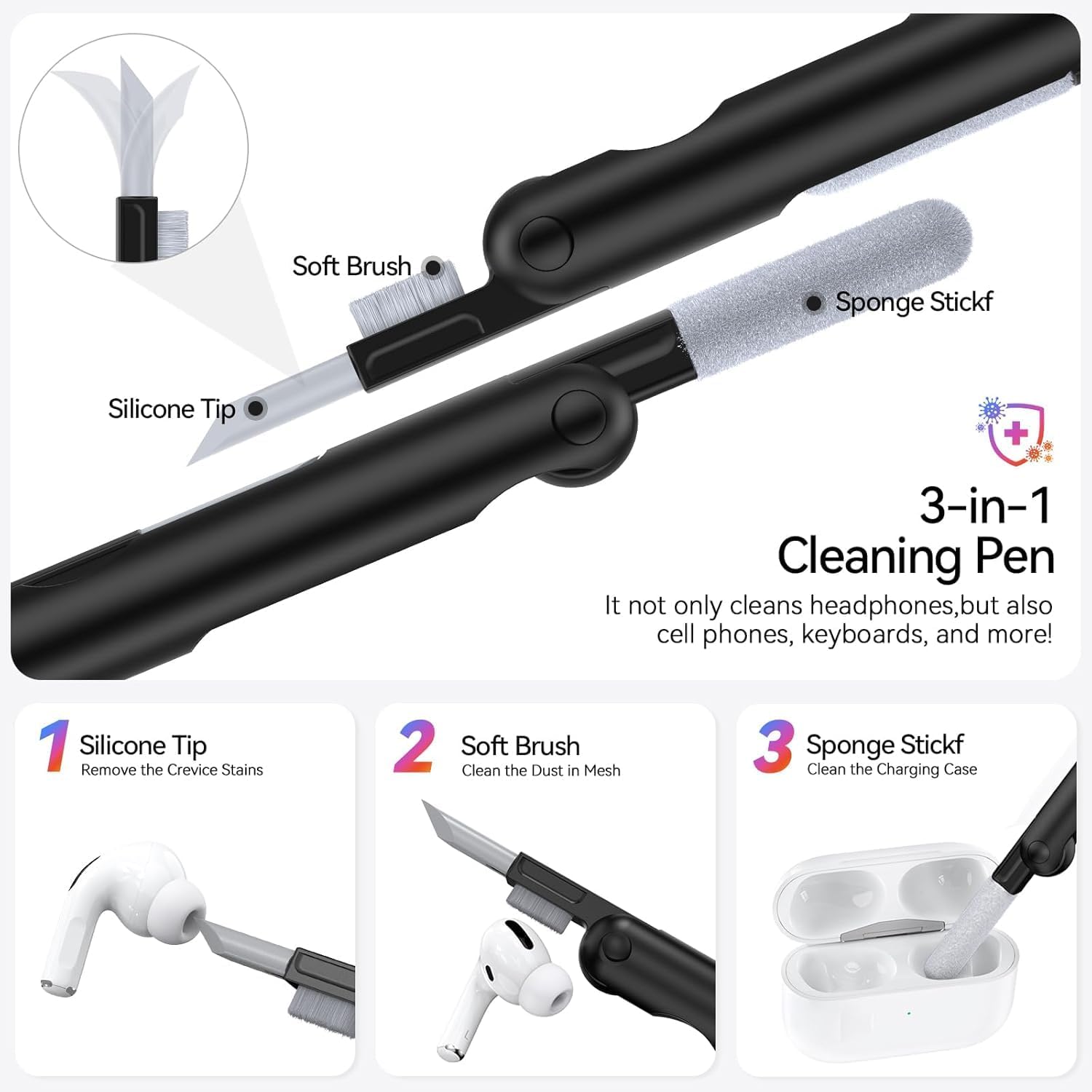 Magnetic Case with Safety Lock & PhoneStand (For AirPods Pro... - Image 8