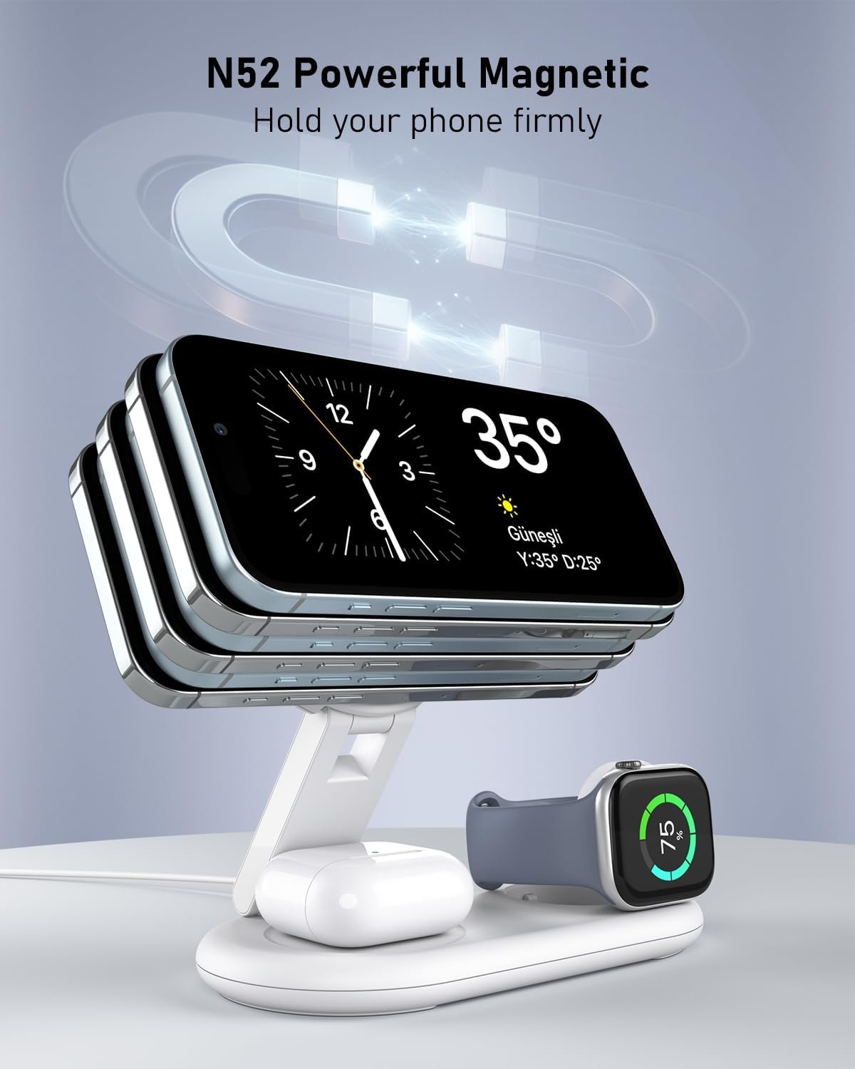 3 in 1 Wireless Charging Station for Apple - Image 10