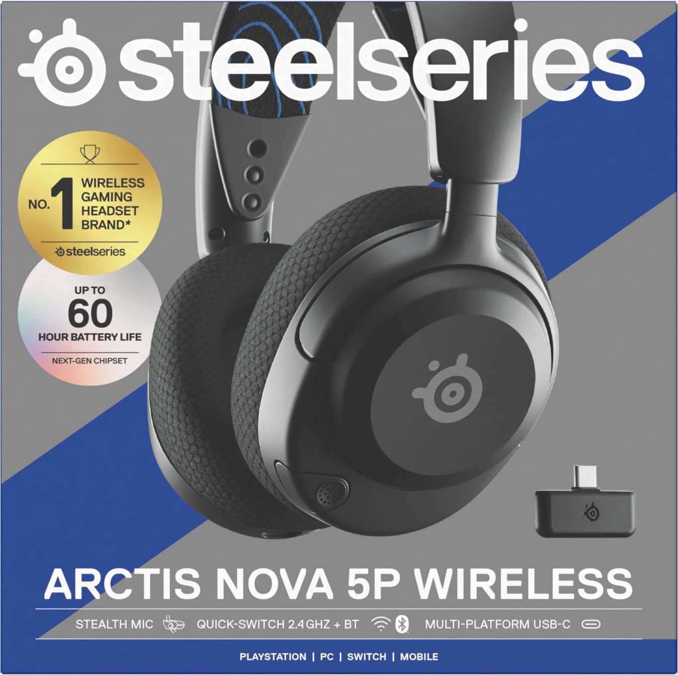 SteelSeries Arctis Nova 5P Wireless - PS5 Gaming Headset - 1... - Image 13