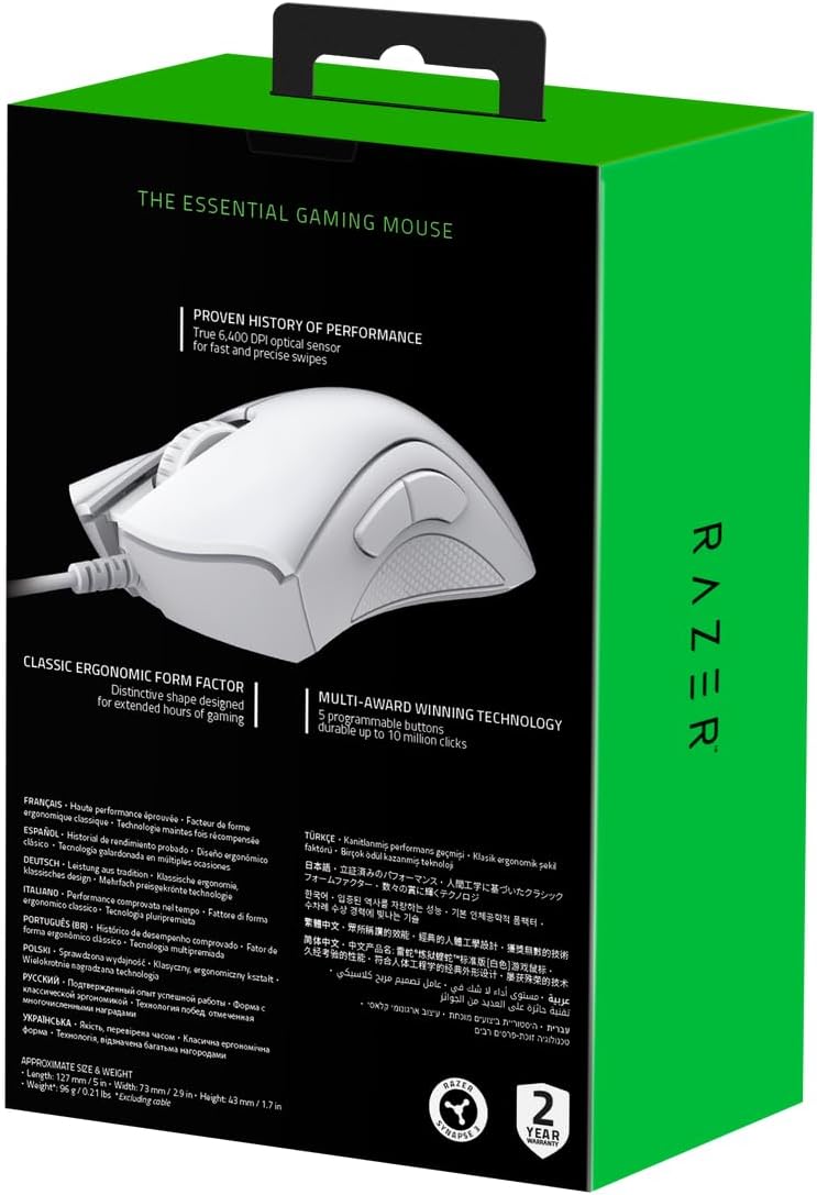 Razer DeathAdder Essential (2021) - Wired Gaming Mouse (Opti... - Image 12