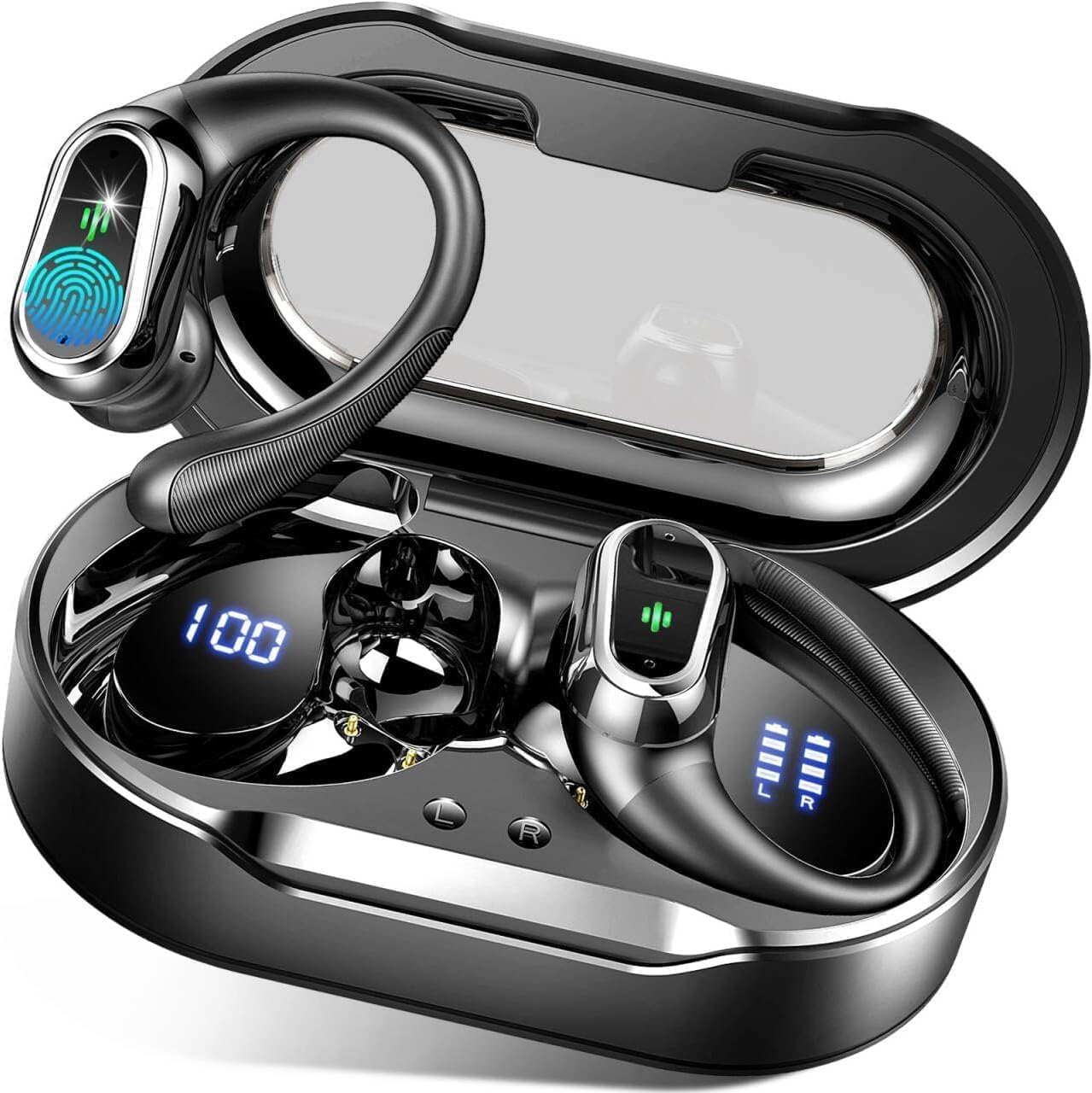 Wireless Earbuds,Bluetooth 5.4 Headphones Sport, Wireless Ea... - Image 2