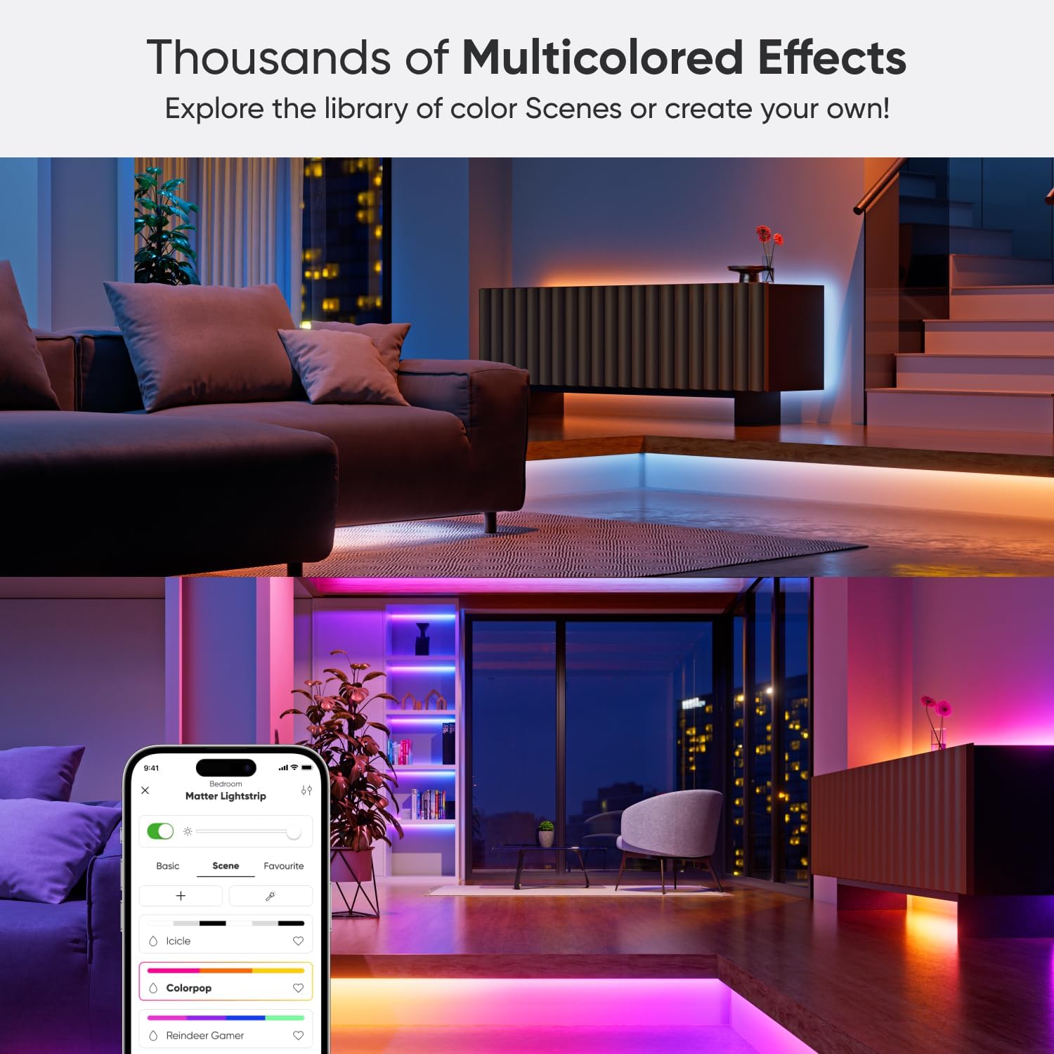 Nanoleaf Matter Wi-Fi 5M Gradient LED Light Strip - 300 RGB ... - Image 6