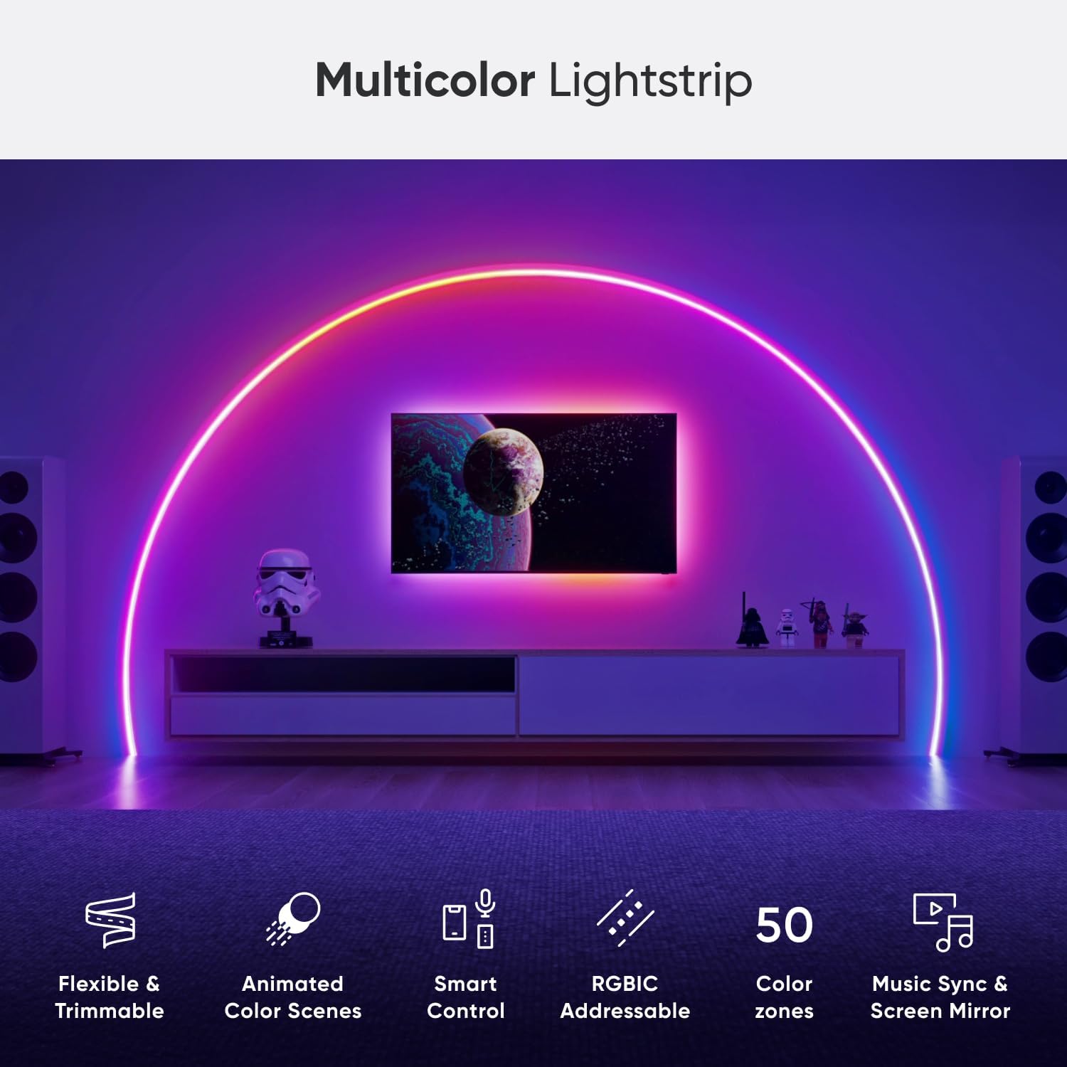 Nanoleaf Matter Wi-Fi 5M Gradient LED Light Strip - 300 RGB ... - Image 3