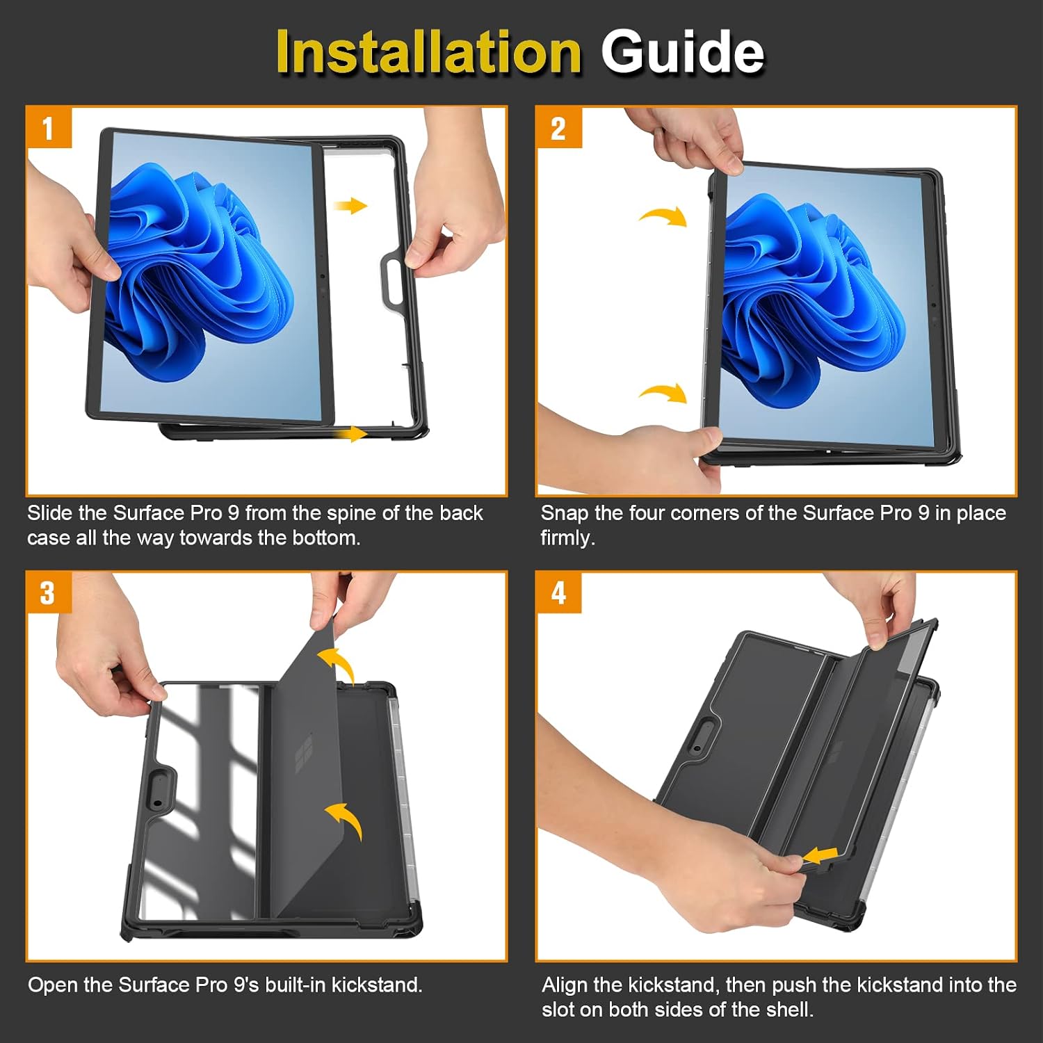 FINTIE Hybrid Case for Microsoft Surface Pro 11/10/9 (2024-2... - Image 10