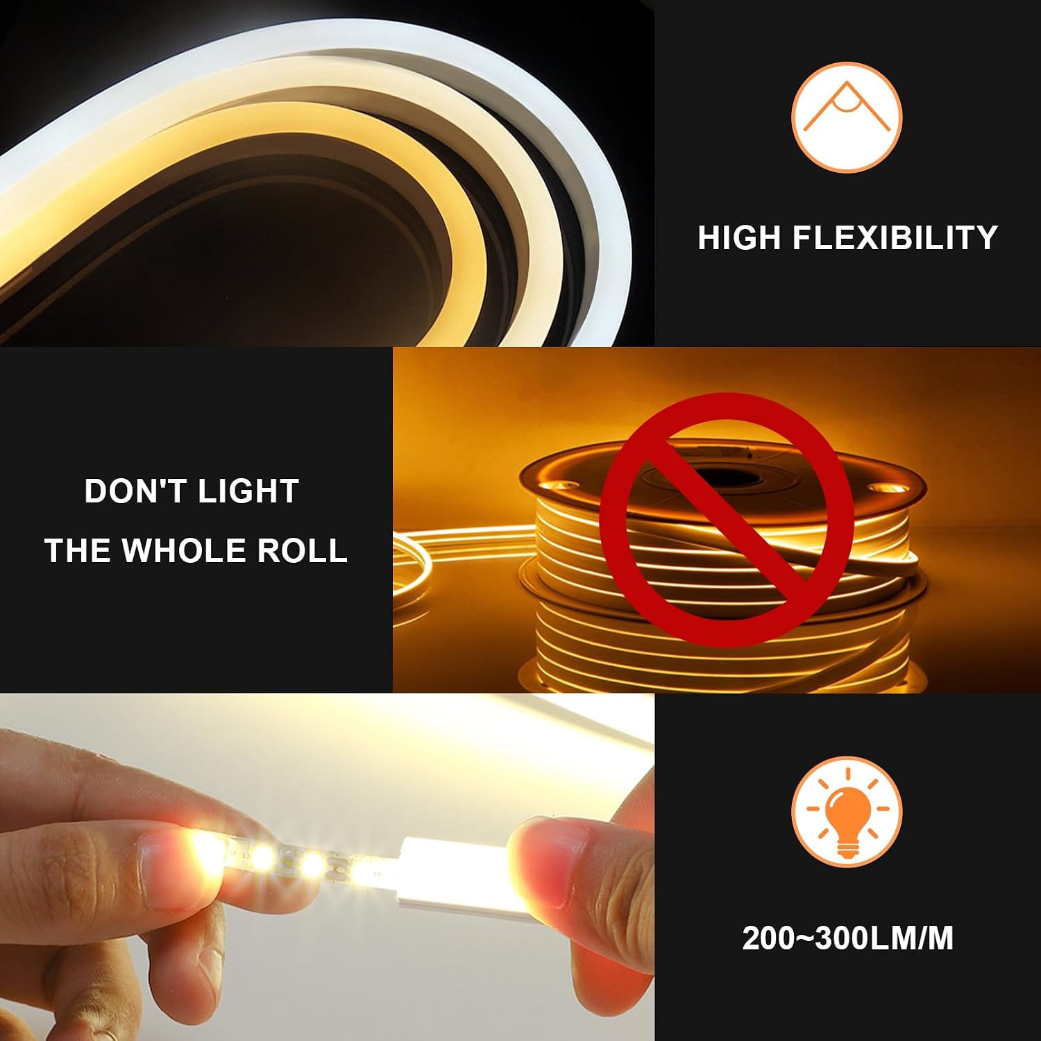 KSIBNW Led Strip Light Neon 5m Outdoor Waterproof IP65, Outs... - Image 5