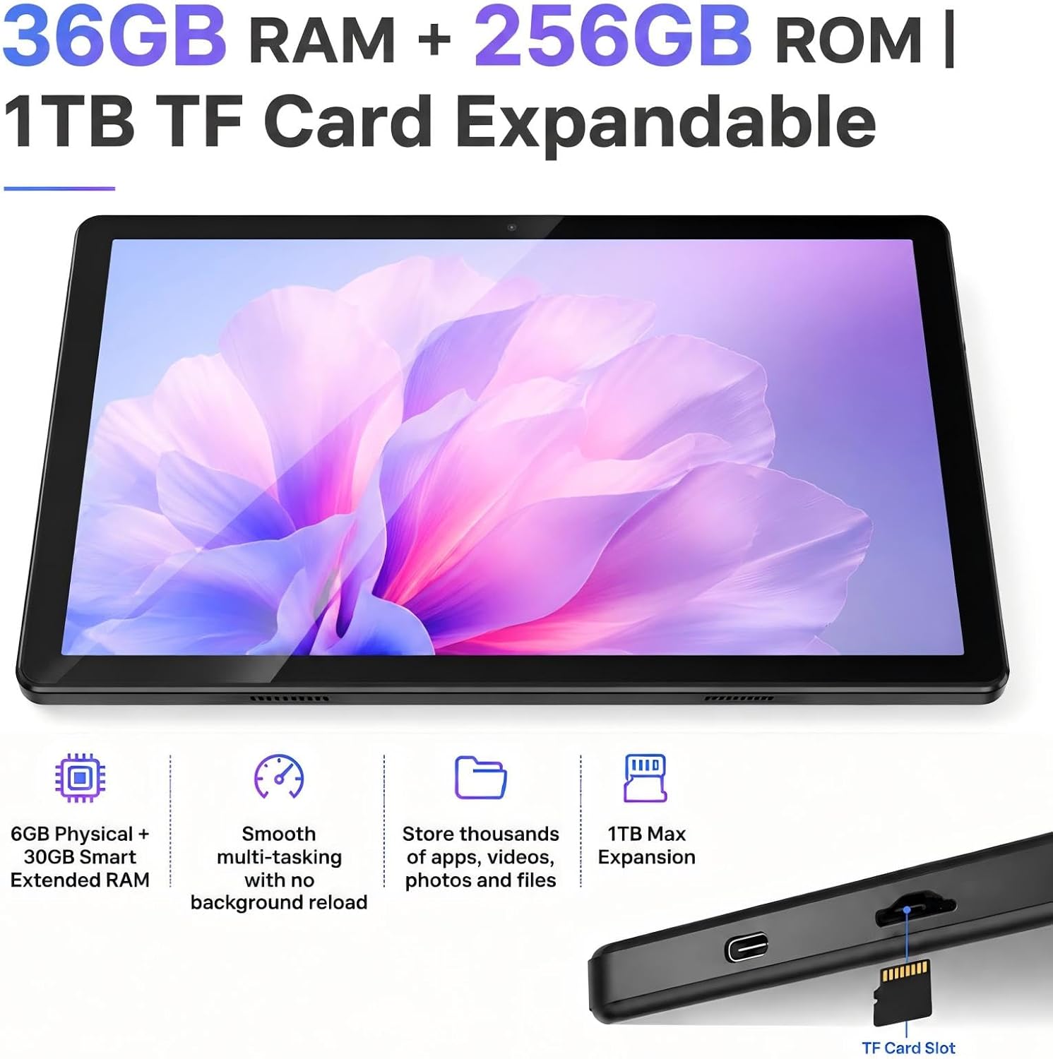 Tablet Android 16, 10 inch Tablets, Octa-Core Processor, 36G... - Image 5