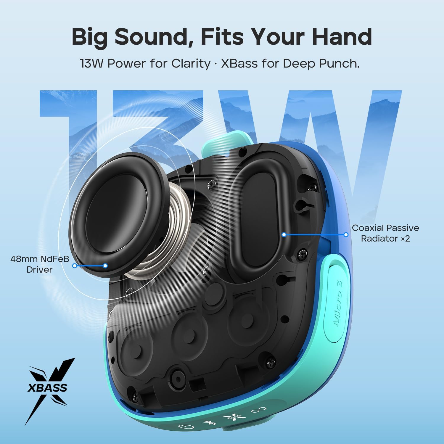 Tribit StormBox Micro 3 Bluetooth Speaker, 13W, IP68, 24H Pl... - Image 6