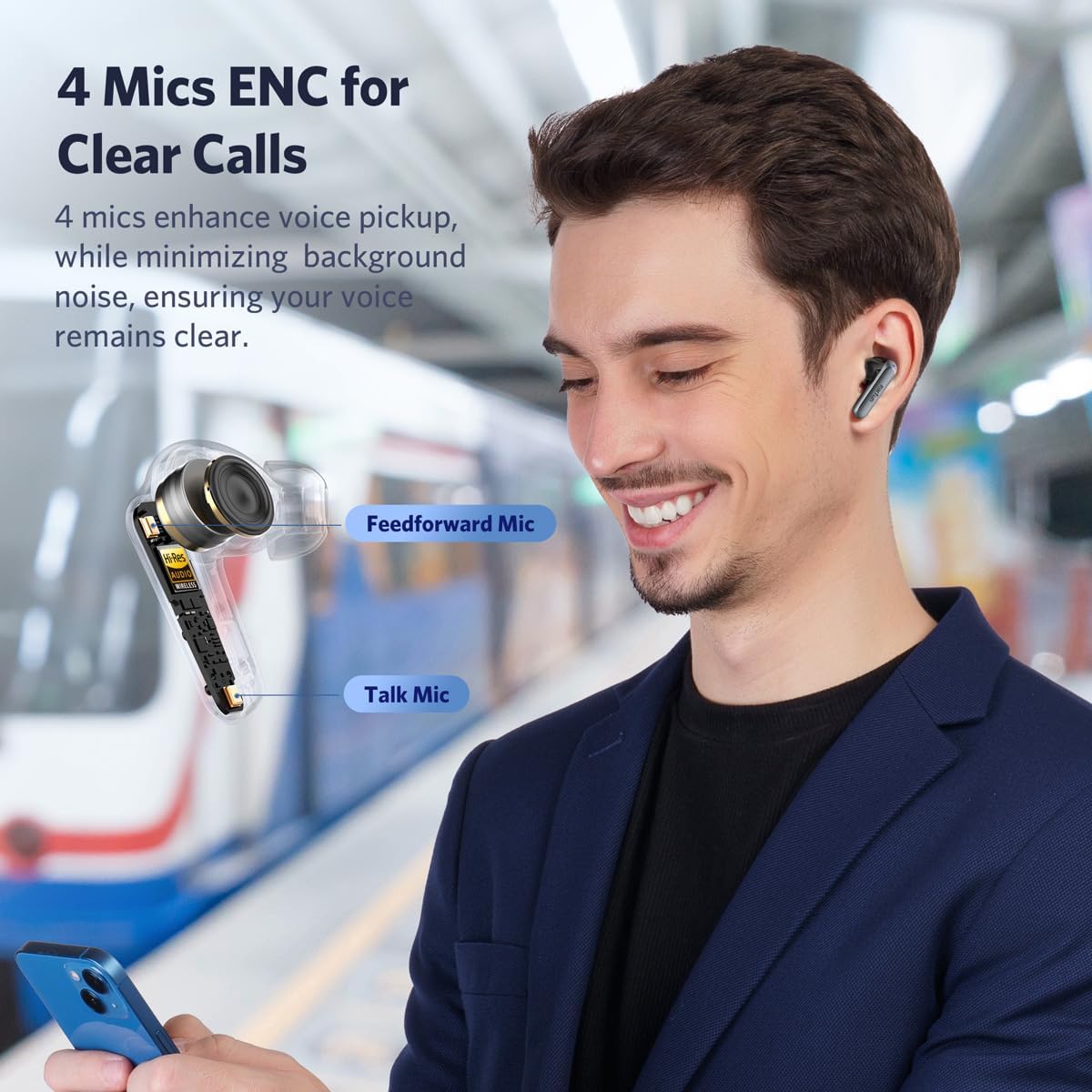 EarFun Air 2 Wireless Earbuds, Hi-Res Sound - Image 5