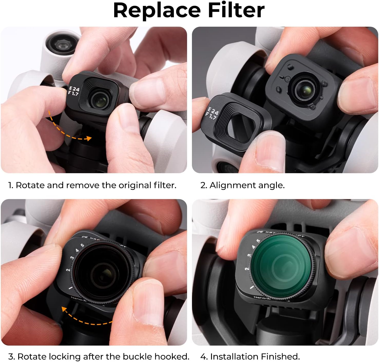 K&F CONCEPT Variable ND2-ND32 Filter Compatible with DJI Min... - Image 6