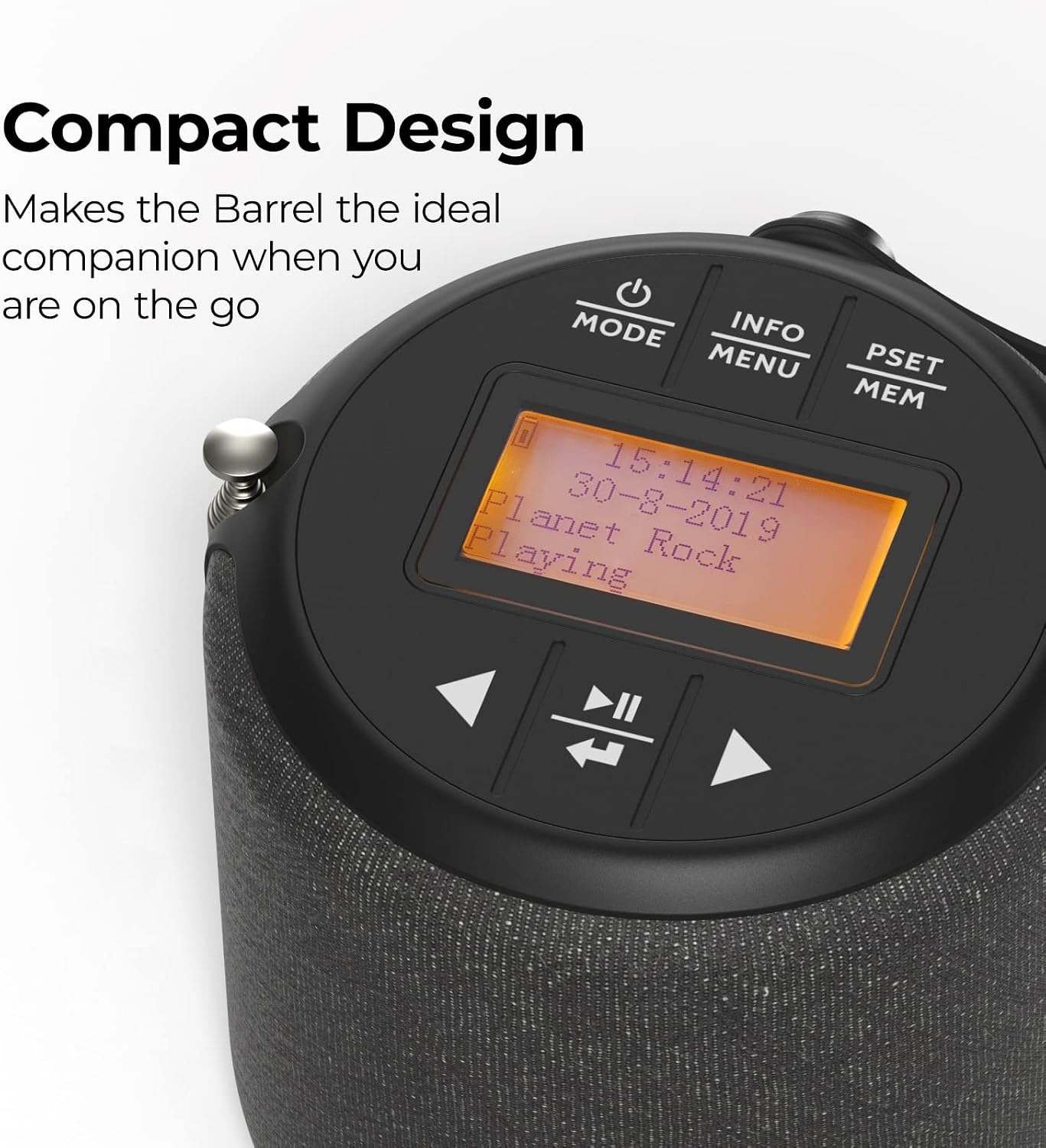 i-box Barrel DAB/DAB+ Radio & Bluetooth Speaker, Portable FM... - Image 6
