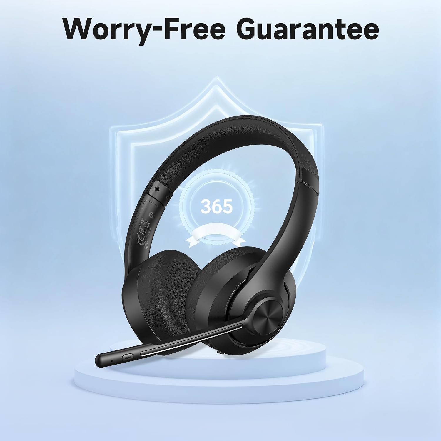 AOC Wireless Headset with Microphone 3 Modes Connection Blue... - Image 10