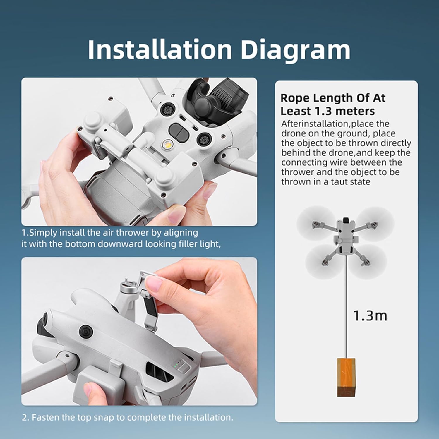 Drone Airdrop System for DJI MINI 4 PRO Photosensitive Throw... - Image 7