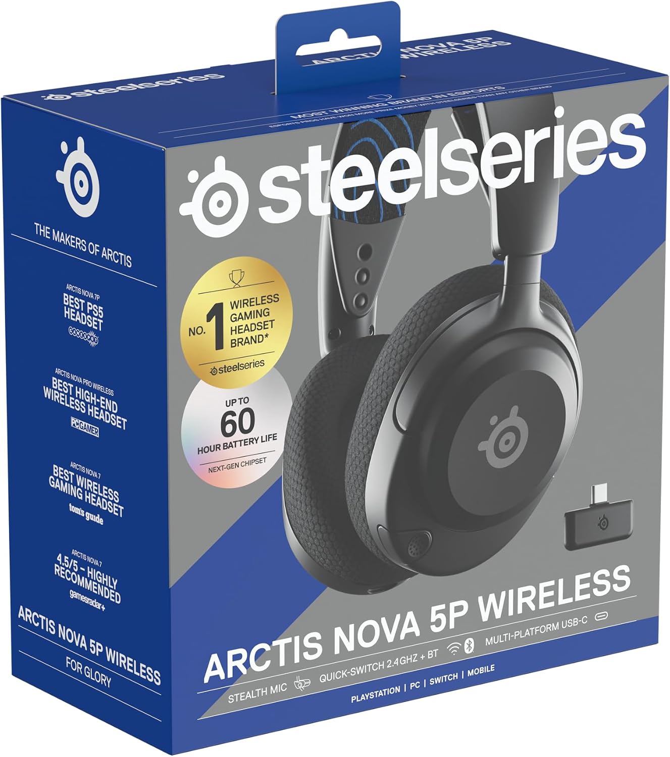 SteelSeries Arctis Nova 5P Wireless - PS5 Gaming Headset - 1... - Image 15