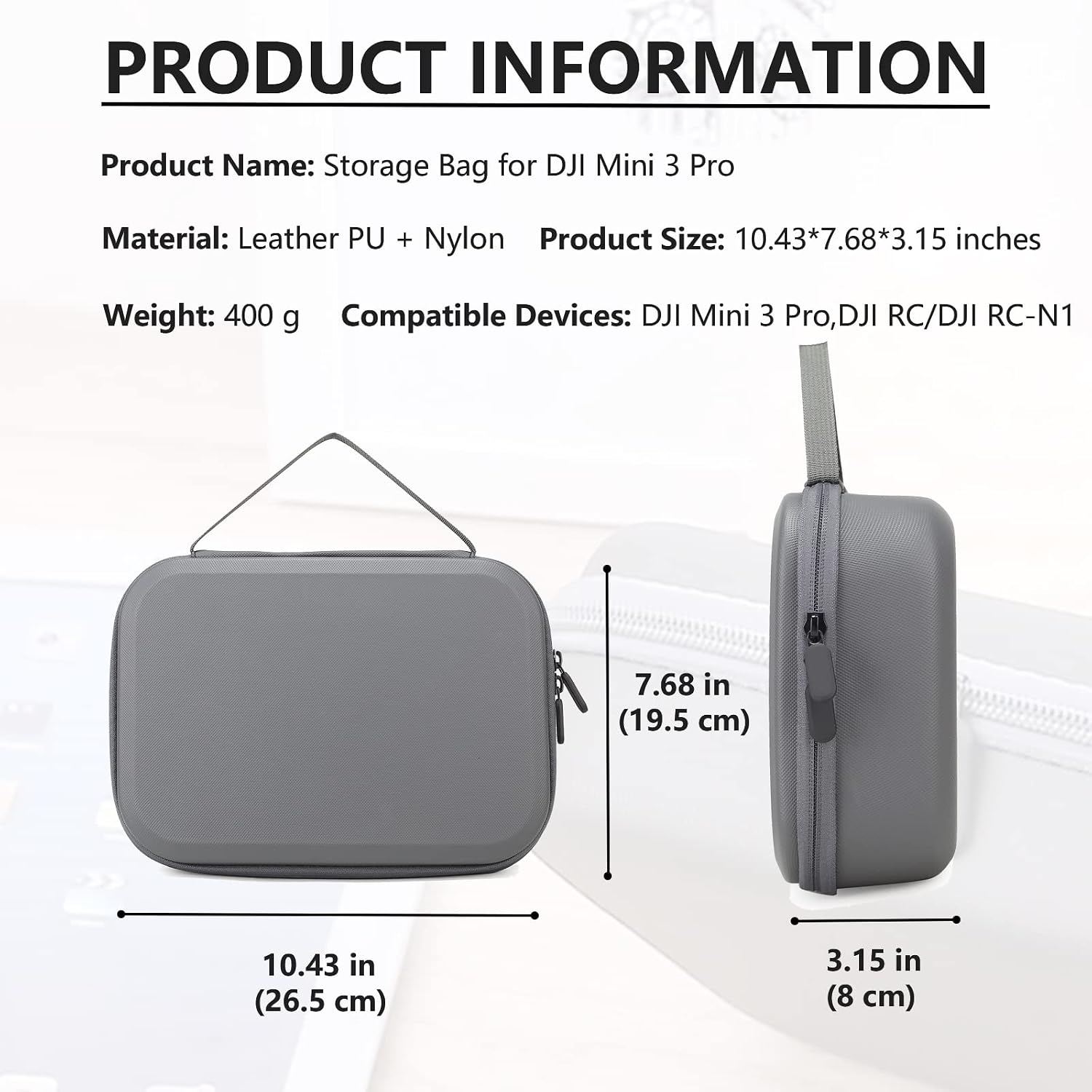 Storage Bag for DJI Mini 3 Pro-Portable Drone Case Travel Ha... - Image 5