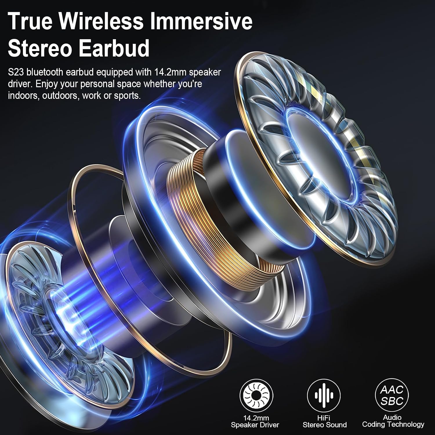 Wireless Earbuds, Bluetooth 5.4 Headphones 2024 Wireless Hea... - Image 4