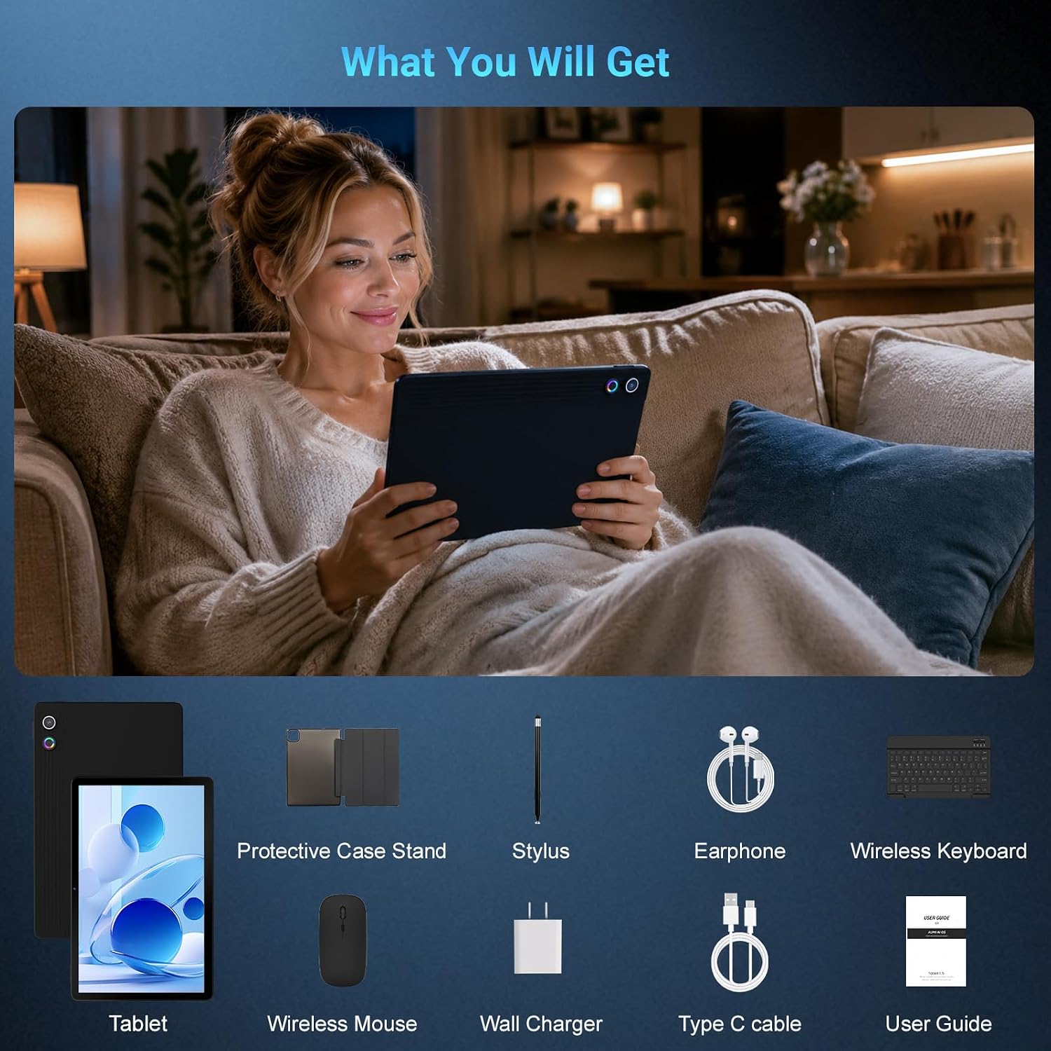 Gleeso Tablet 11 Inch Android 16 Tablet, Gemini AI Tablet wi... - Image 9