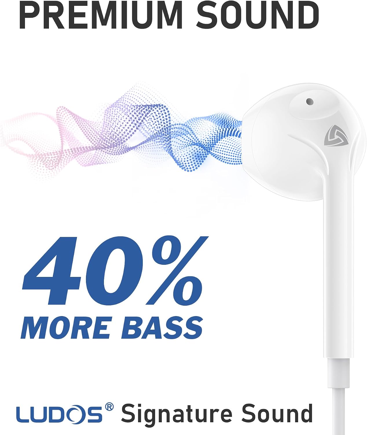 Ludos ZENITH Wired Earbuds in-Ear Headphones, 5 Year Warrant... - Image 4