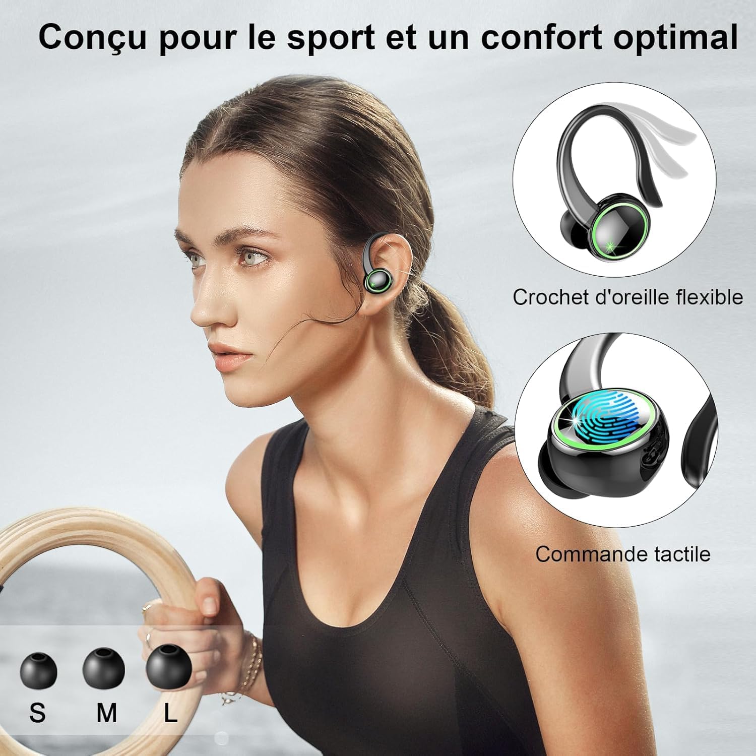 Wireless Earbuds,Bluetooth 5.4 Headphones Sport, Wireless Ea... - Image 6