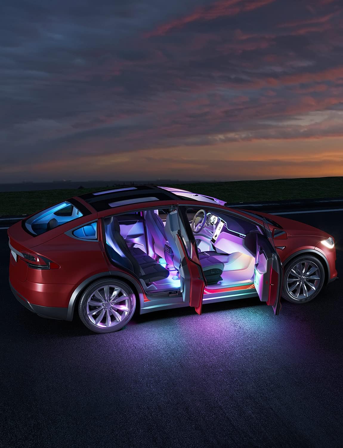 Govee RGBIC Interior Car Lights, Segmented Colour Light Kit,... - Image 9