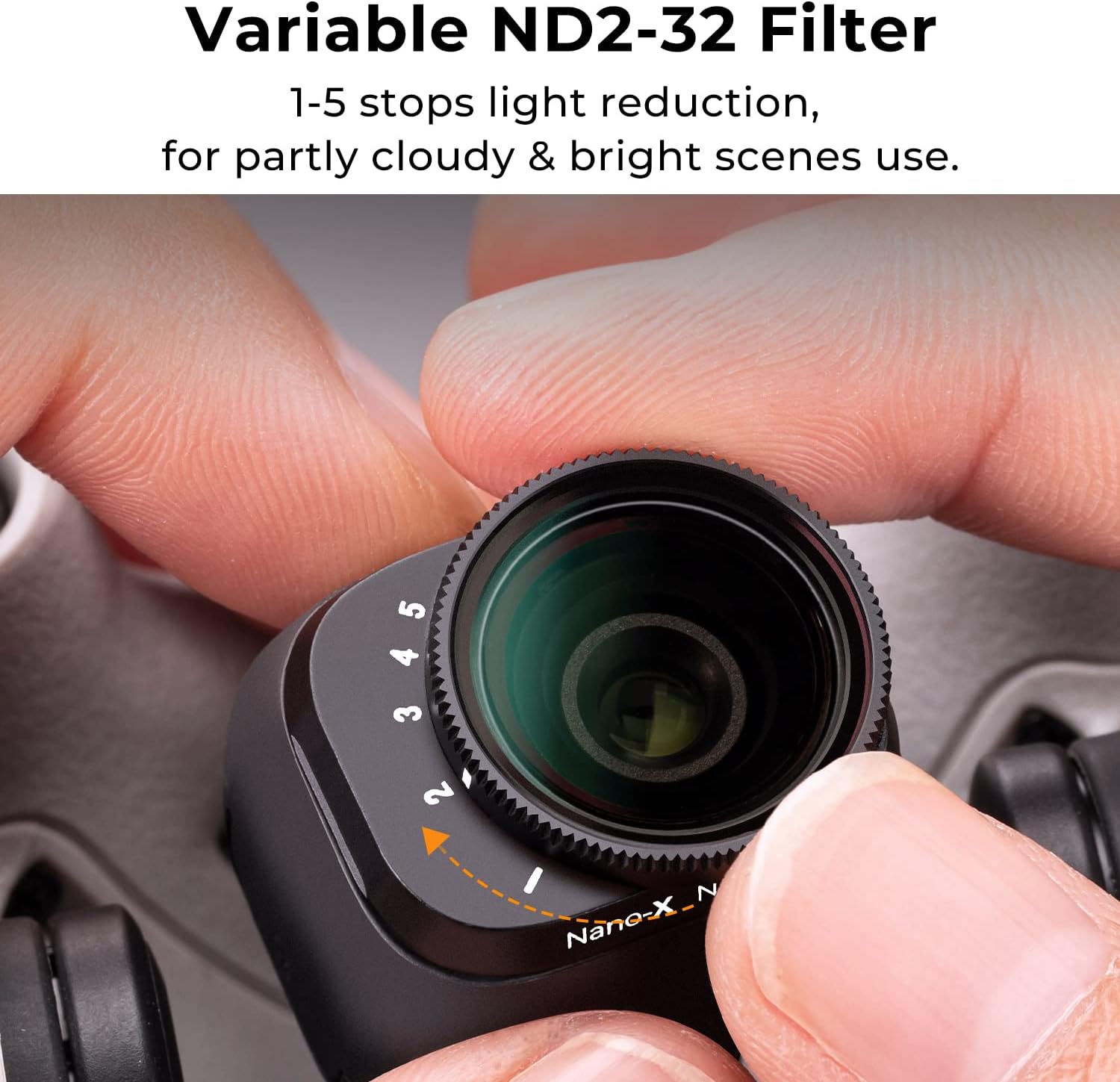 K&F CONCEPT Variable ND2-ND32 Filter Compatible with DJI Min... - Image 3